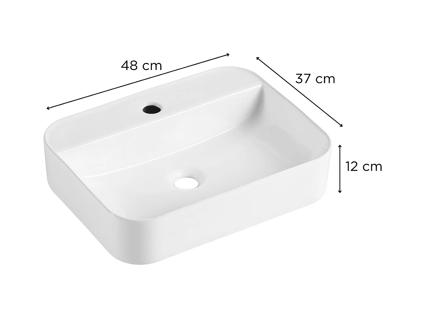 VASQUE KALVIN RECTANGULAIRE
