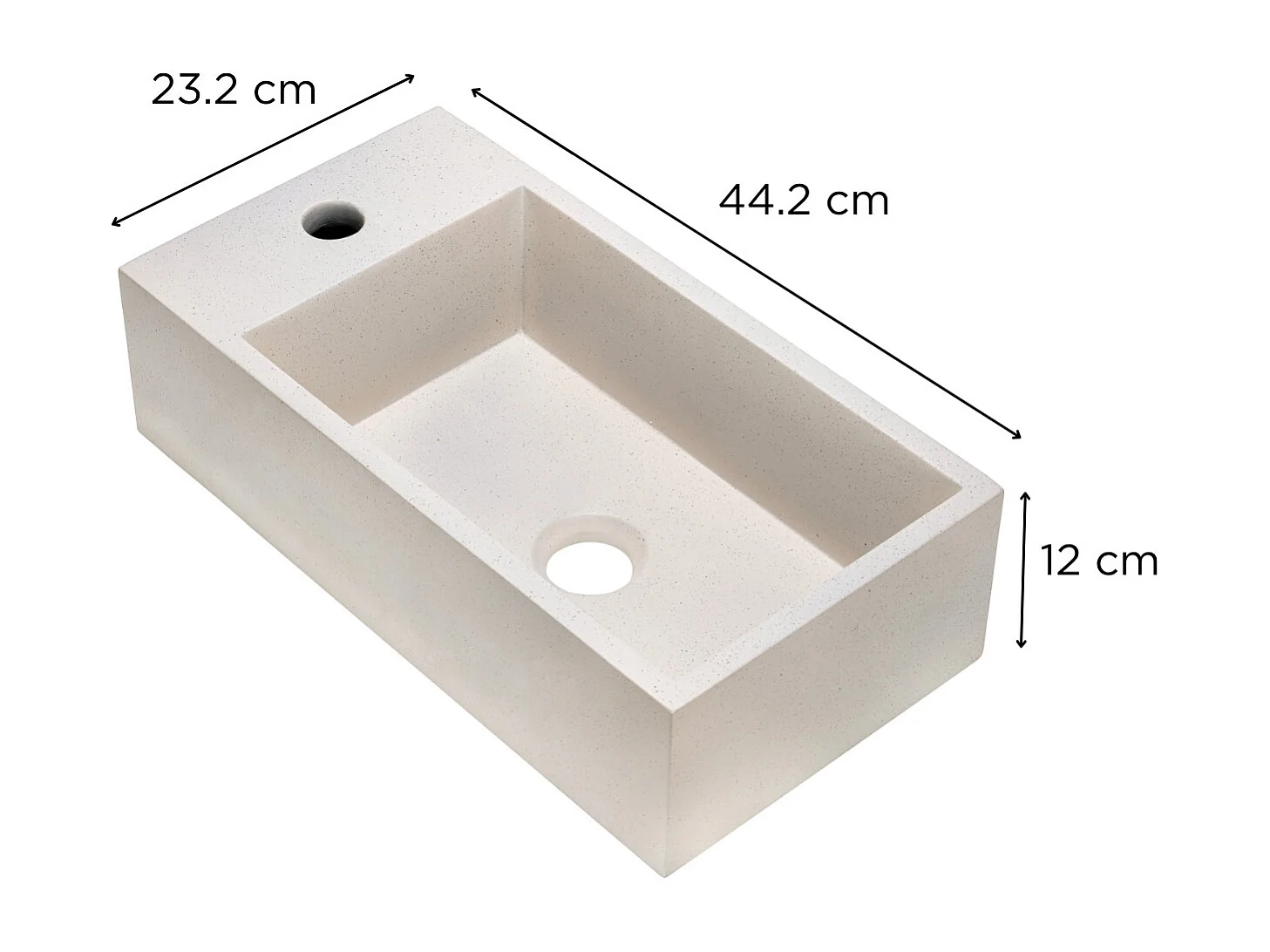 VASQUE LAVE-MAINS ETTY BETON BEIGE