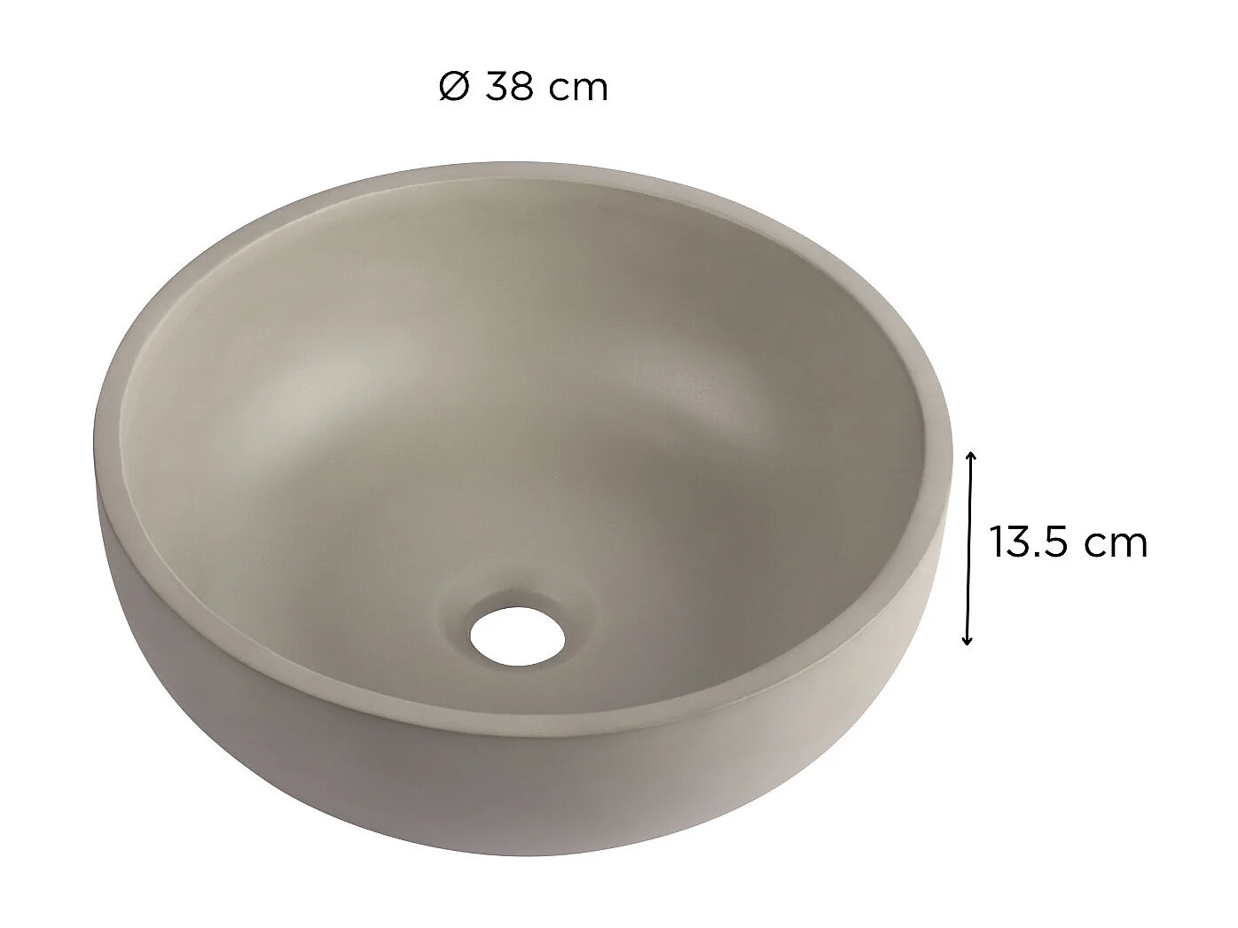 VASQUE KULT RONDE BETON GRIS CLAIR