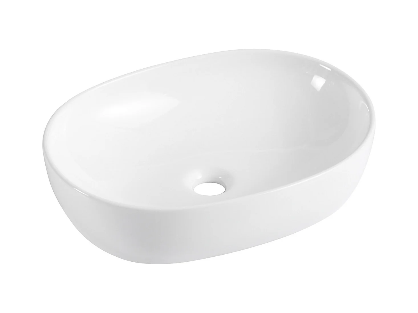VASQUE PORTO OVALE SANS PLAGE DE ROBINETTERIE