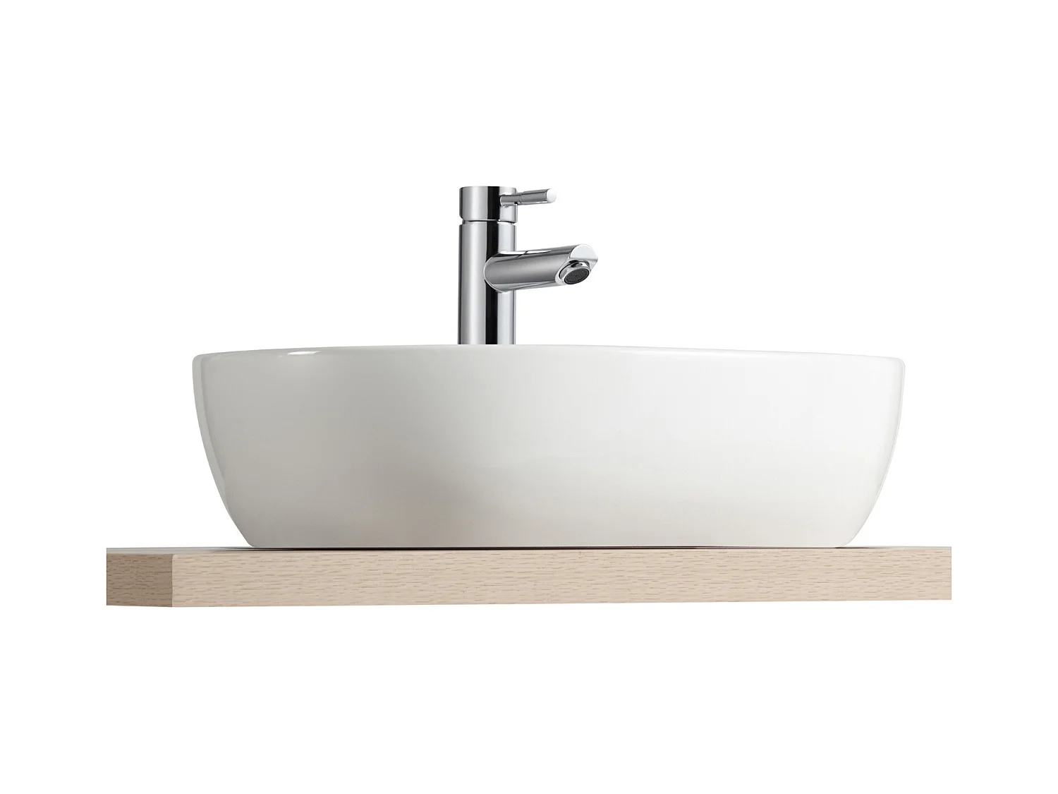 VASQUE PORTO OVALE SANS PLAGE DE ROBINETTERIE