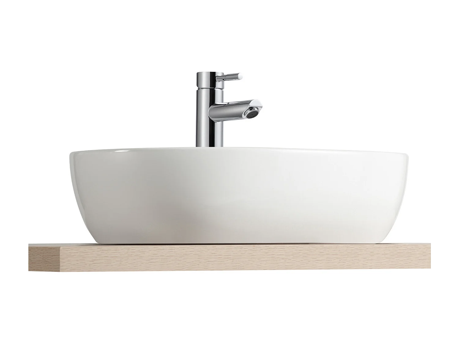 VASQUE PORTO OVALE SANS PLAGE DE ROBINETTERIE