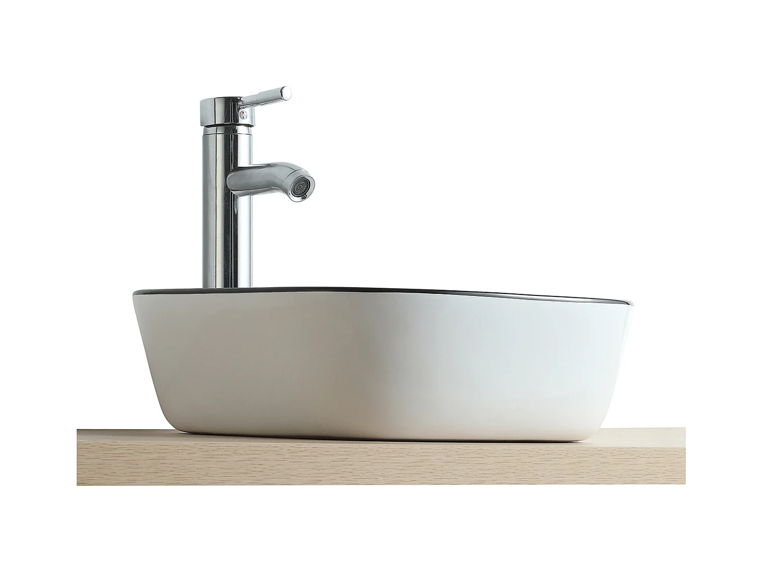 DIEGO VSQ A POSER CARRE BLC/NOIR CERAM