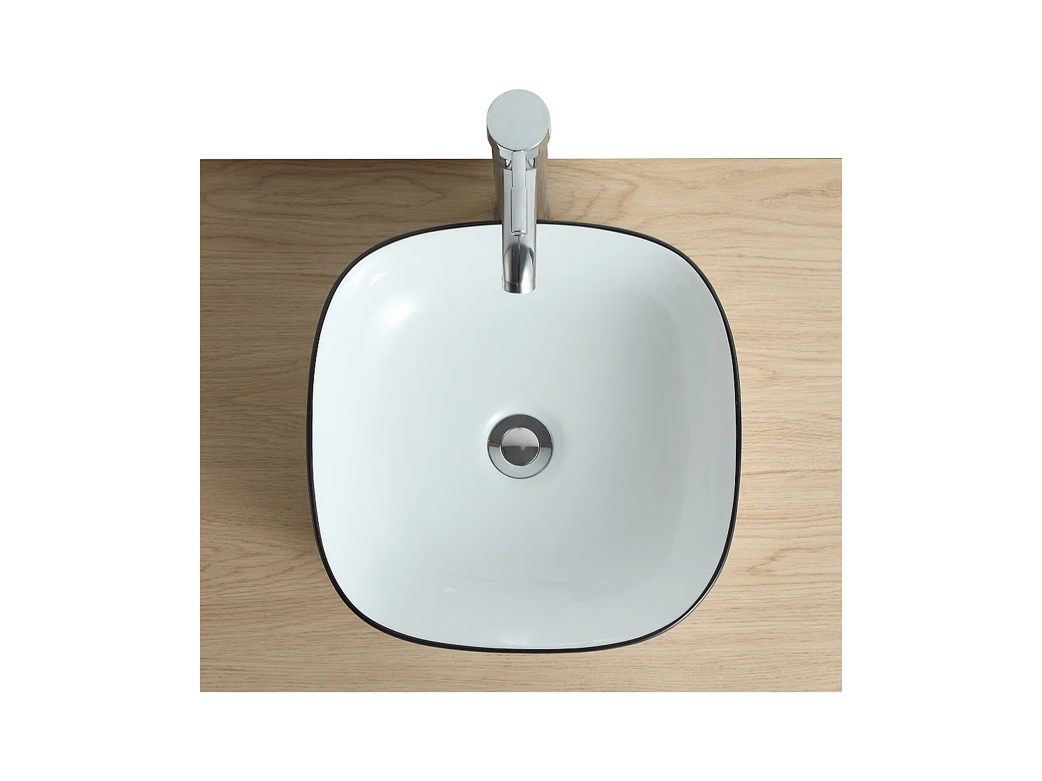 DIEGO VSQ A POSER CARRE BLC/NOIR CERAM