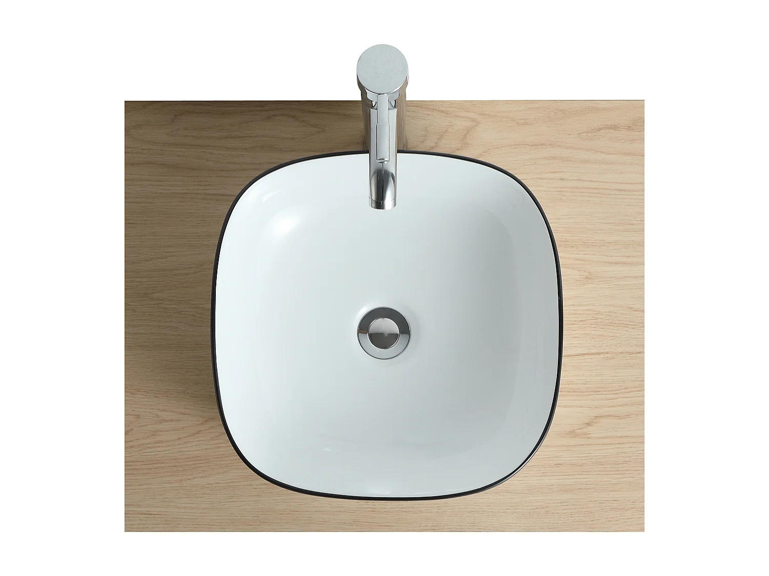 DIEGO VSQ A POSER CARRE BLC/NOIR CERAM