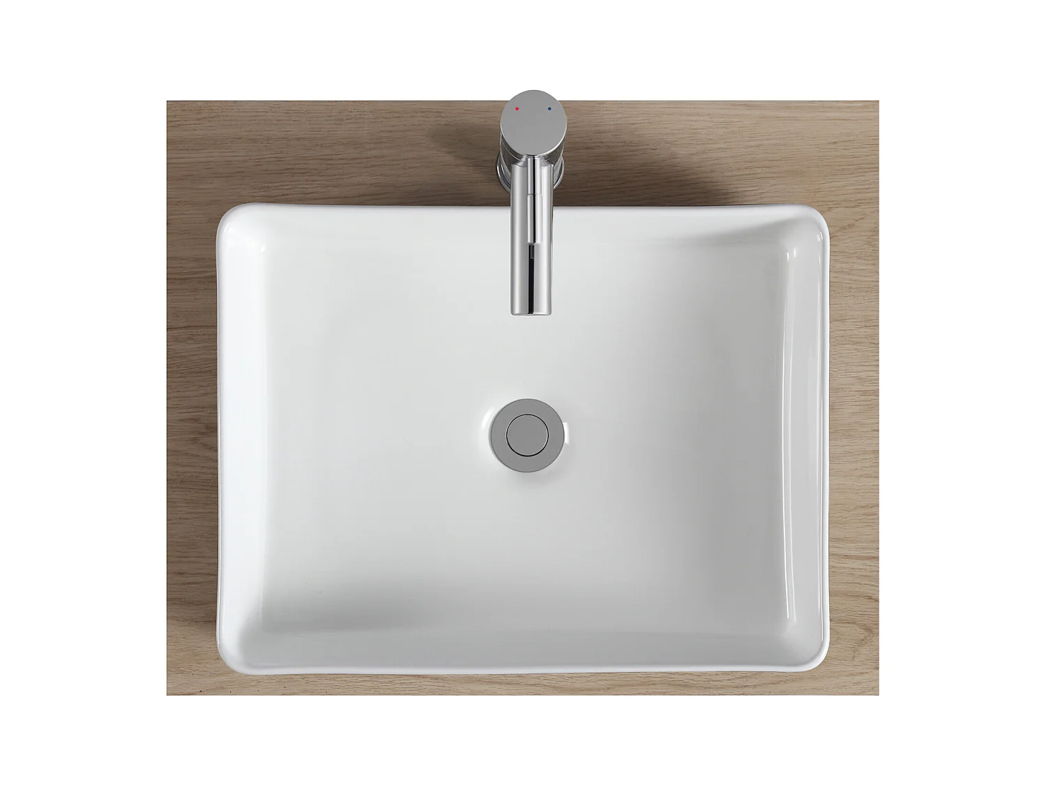 VASQUE ALBI BICOLOR RECTANGULAIRE