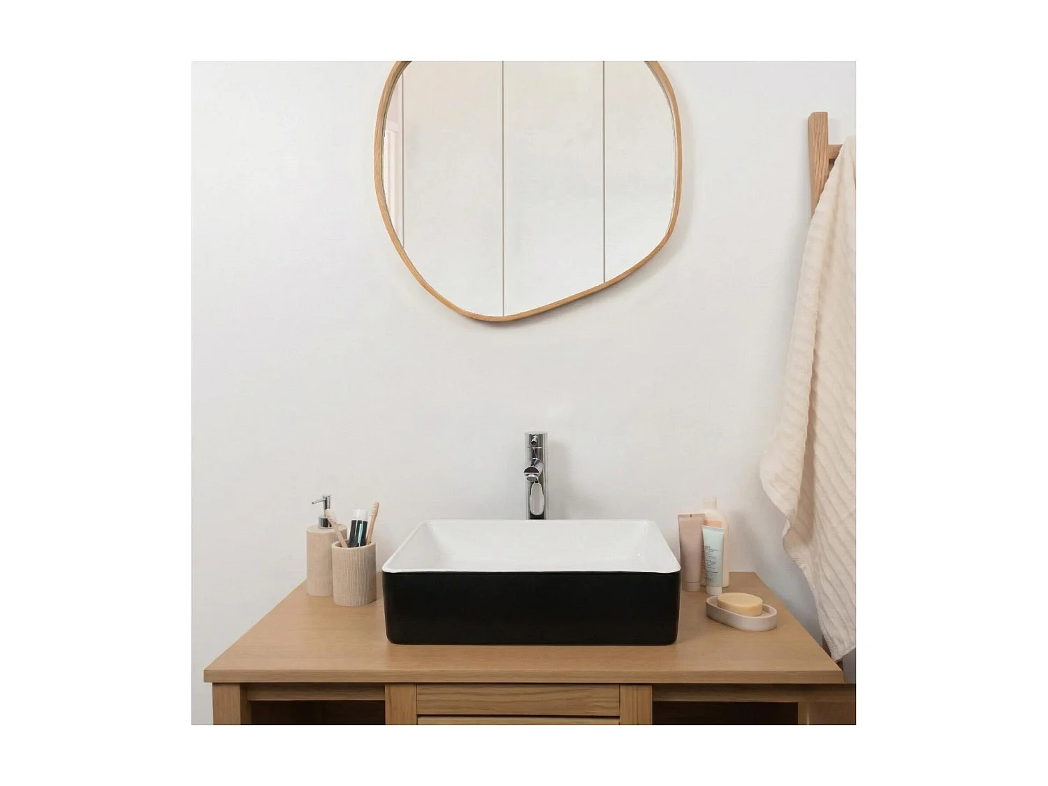 VASQUE ALBI BICOLOR RECTANGULAIRE