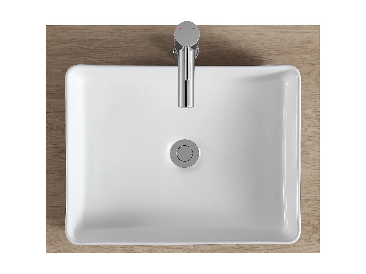 VASQUE ALBI BICOLOR RECTANGULAIRE