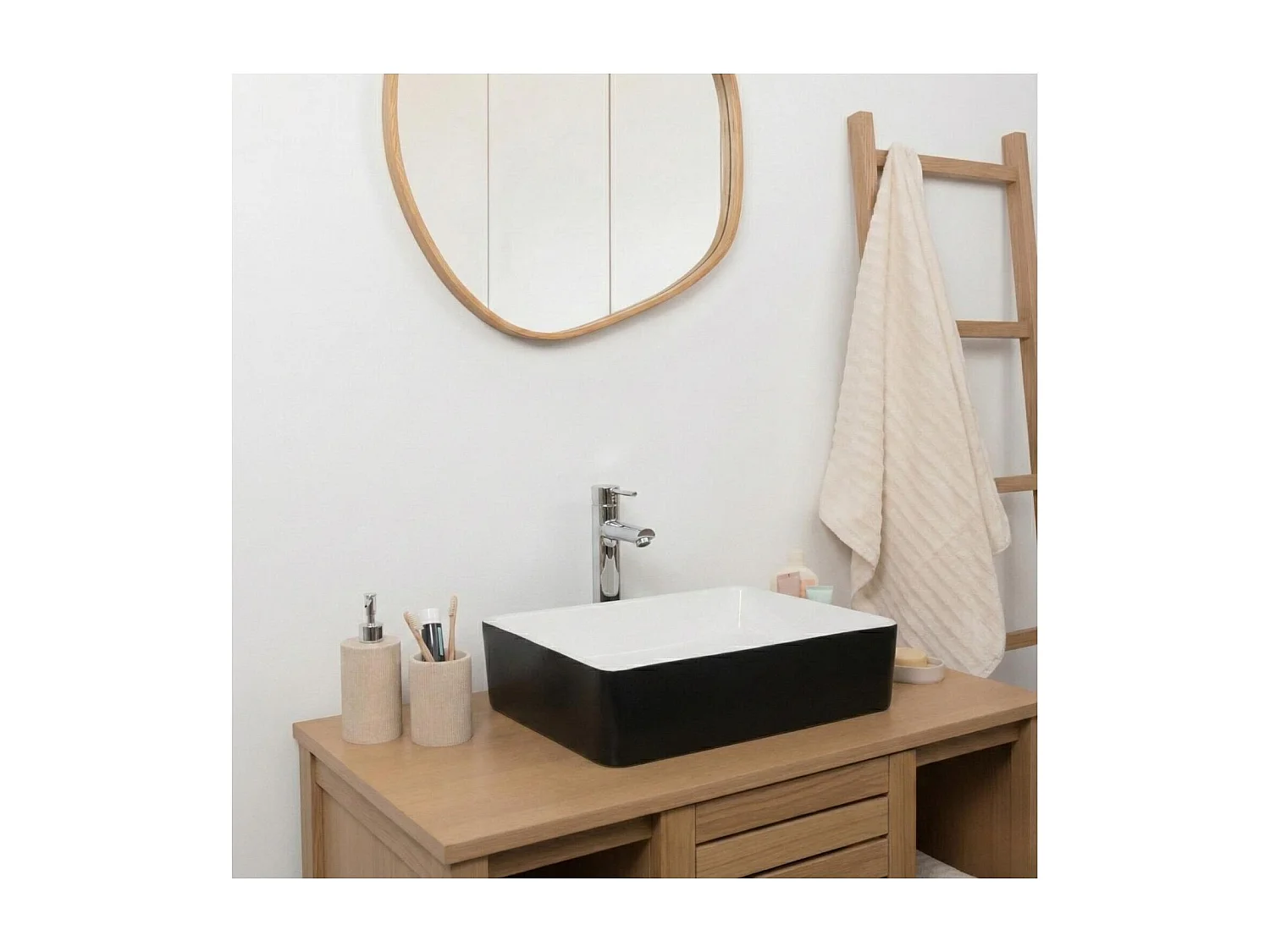 VASQUE ALBI BICOLOR RECTANGULAIRE