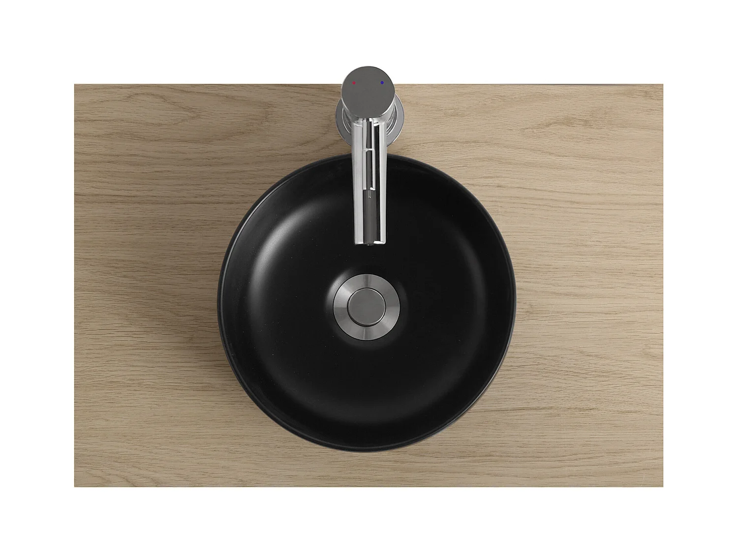 VASQUE LAVE MAINS BOL CERAMIQUE NOIRE