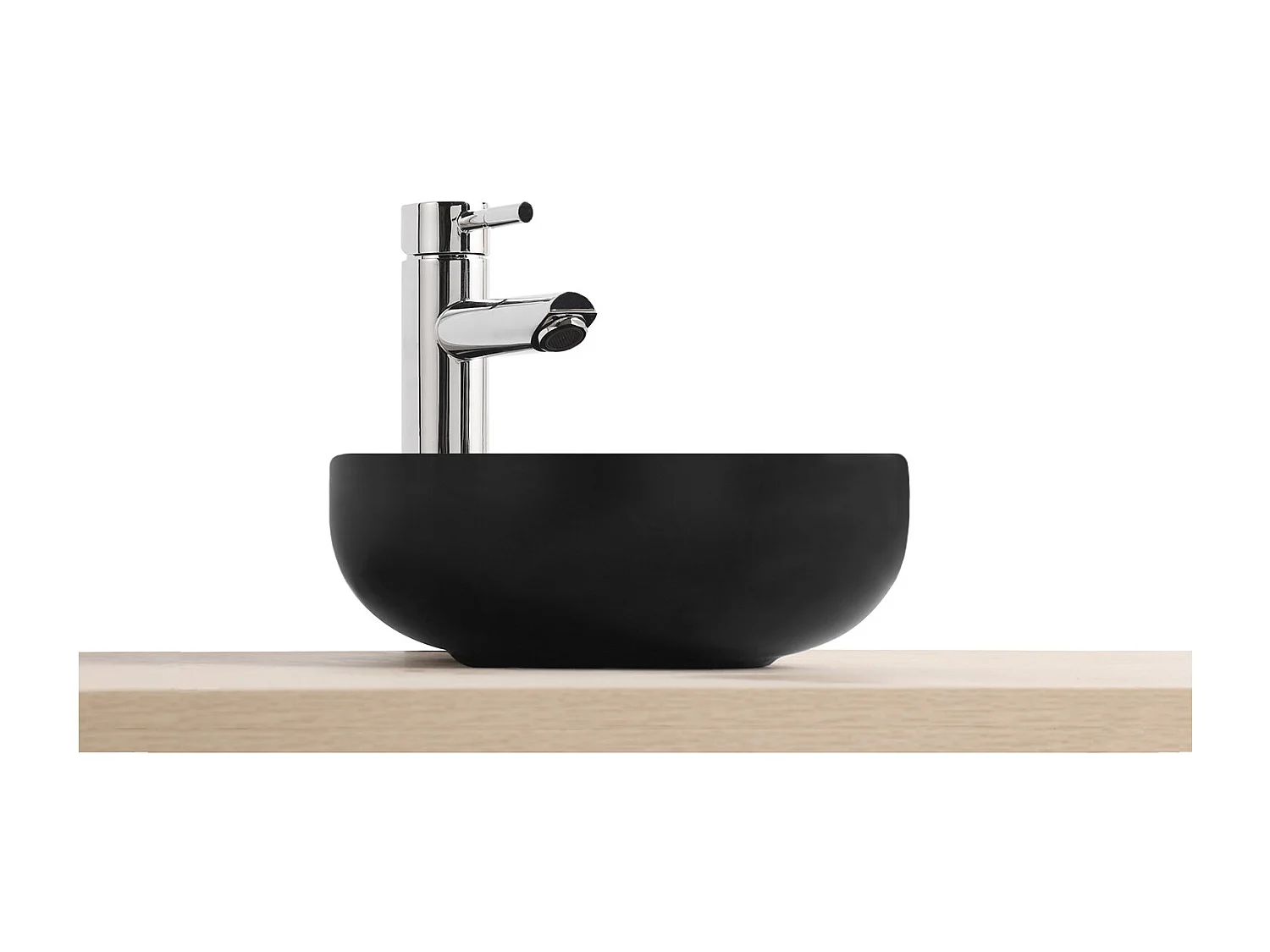 VASQUE LAVE MAINS BOL CERAMIQUE NOIRE