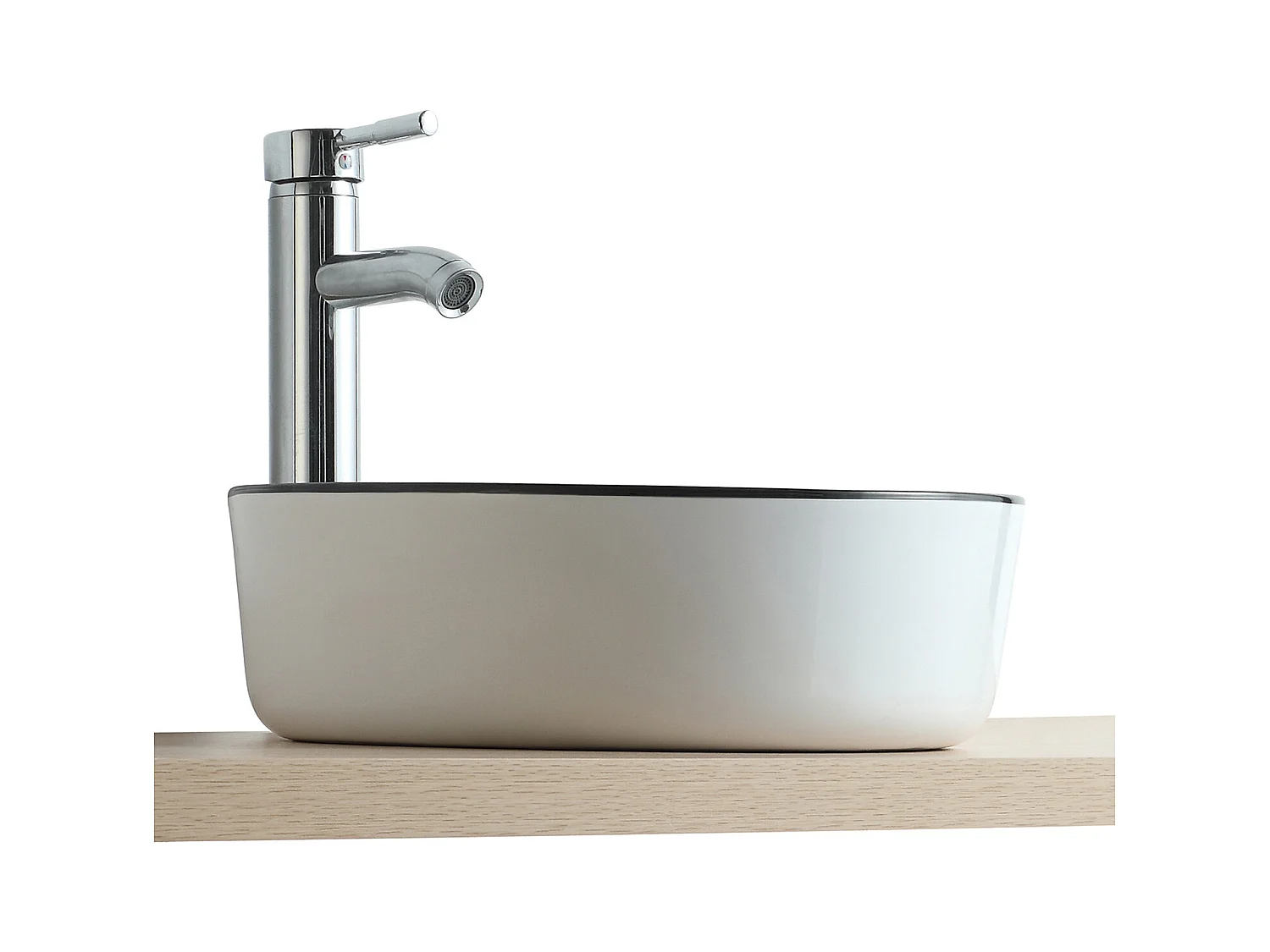 Opzetwastafel Ø37 ​​x H.12 cm wit CALA