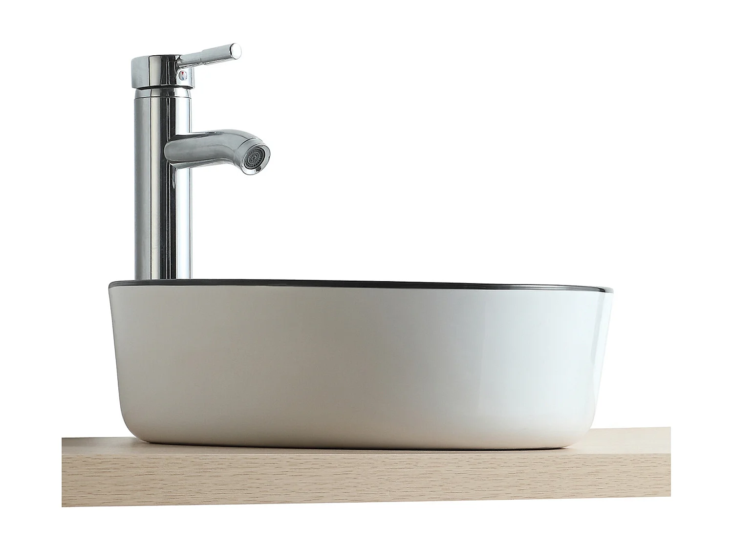 Opzetwastafel Ø37 ​​x H.12 cm wit CALA