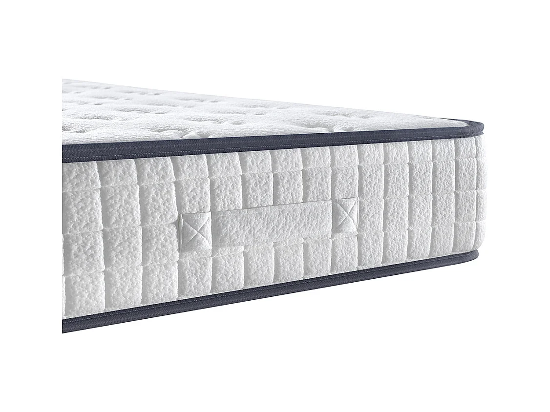 Ensemble Matelas en mousse + Sommier à Lattes 140x190cm, Epaisseur du Matelas 22cm