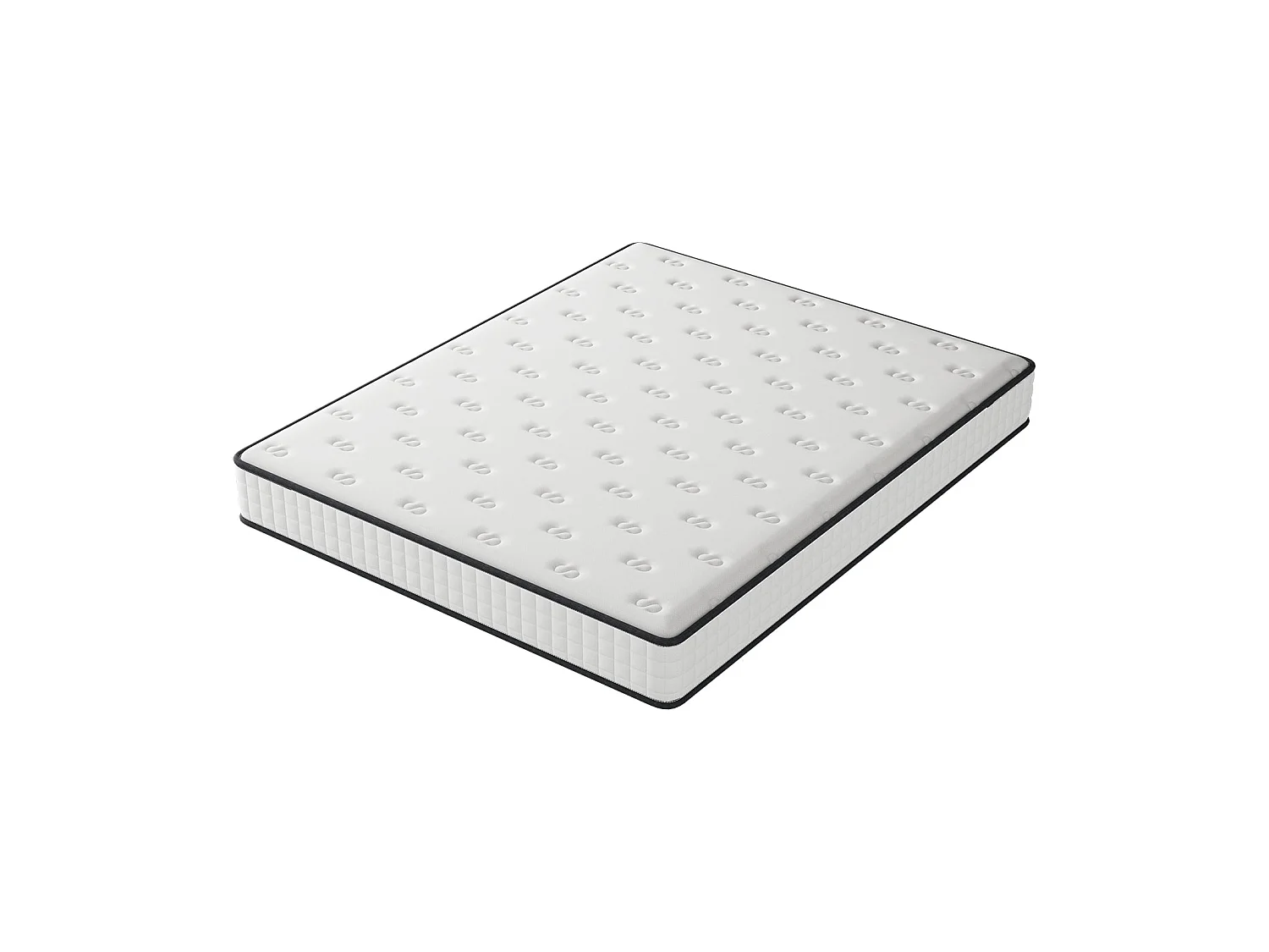 Ensemble Matelas en mousse + Sommier à Lattes 140x190cm, Epaisseur du Matelas 22cm