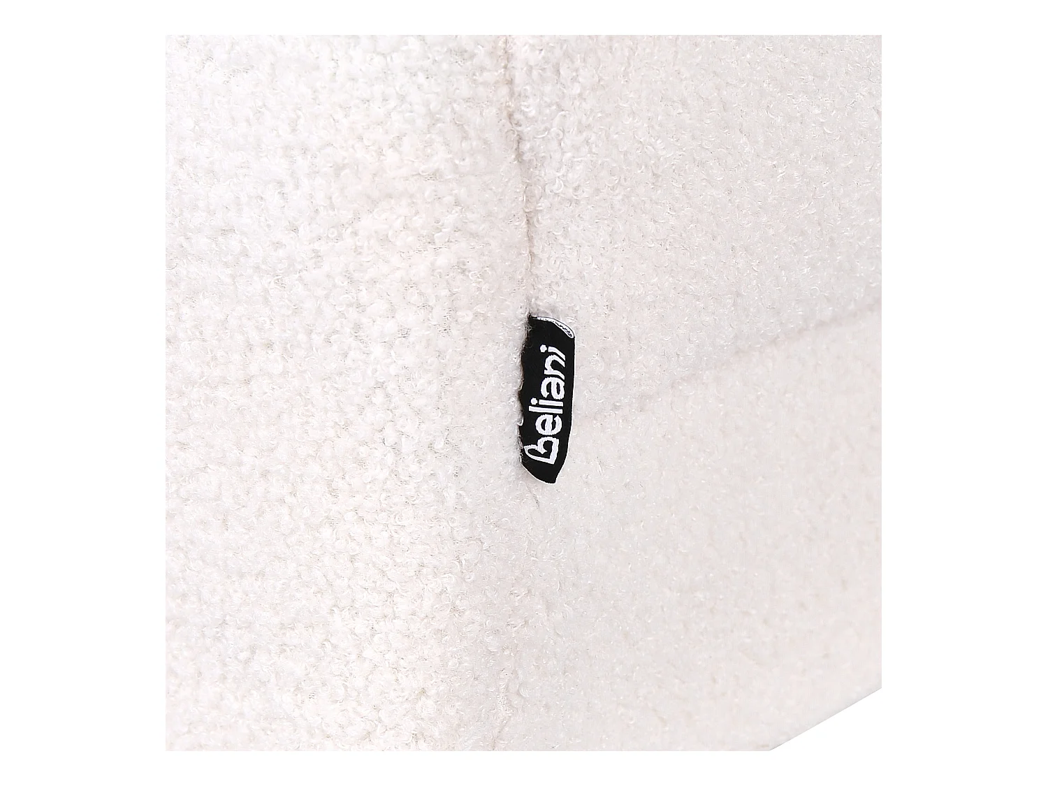 Ottoman ALNES Bouclé Blanc