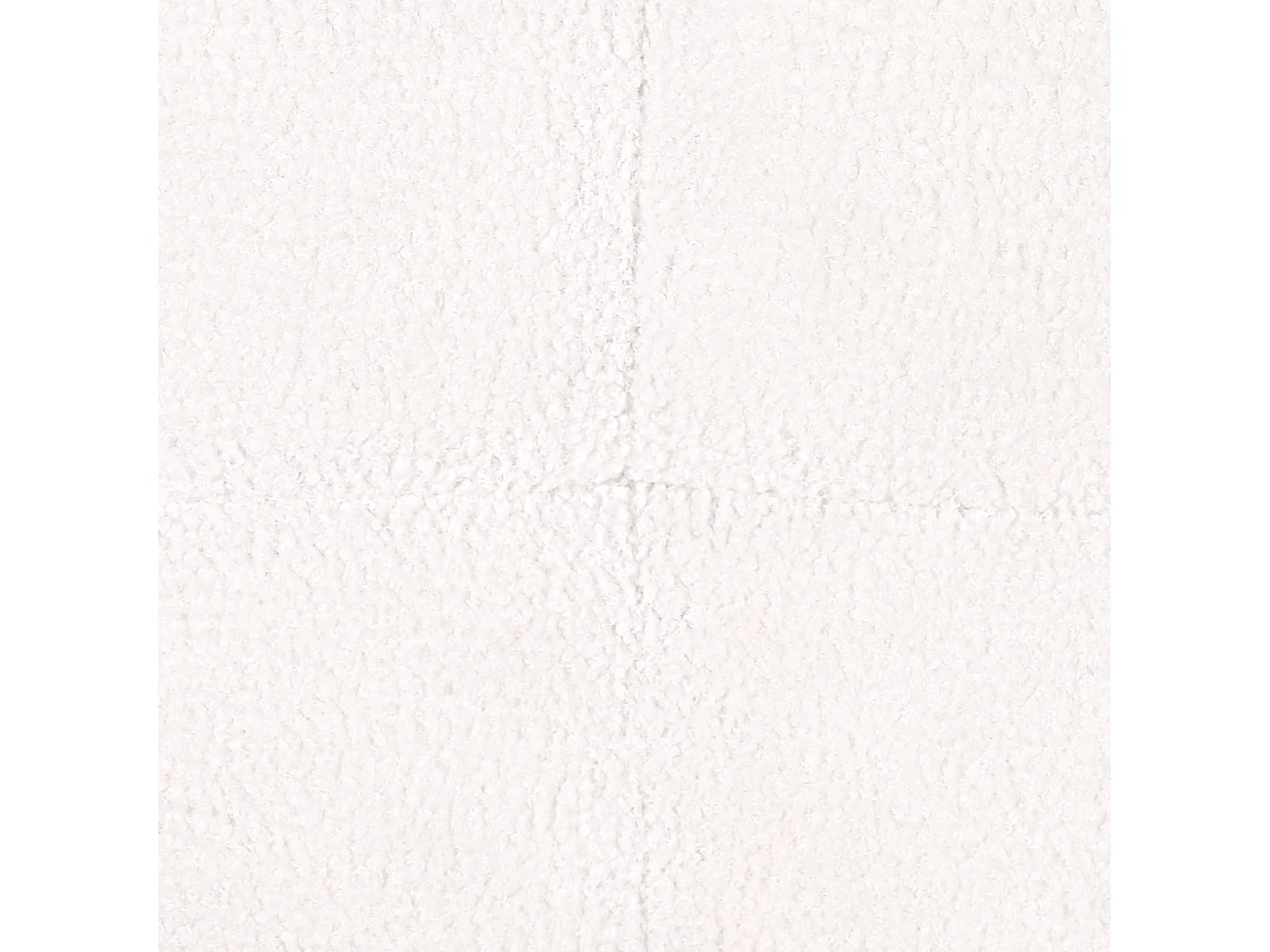 Ottomane ALNES Bouclé Weiss