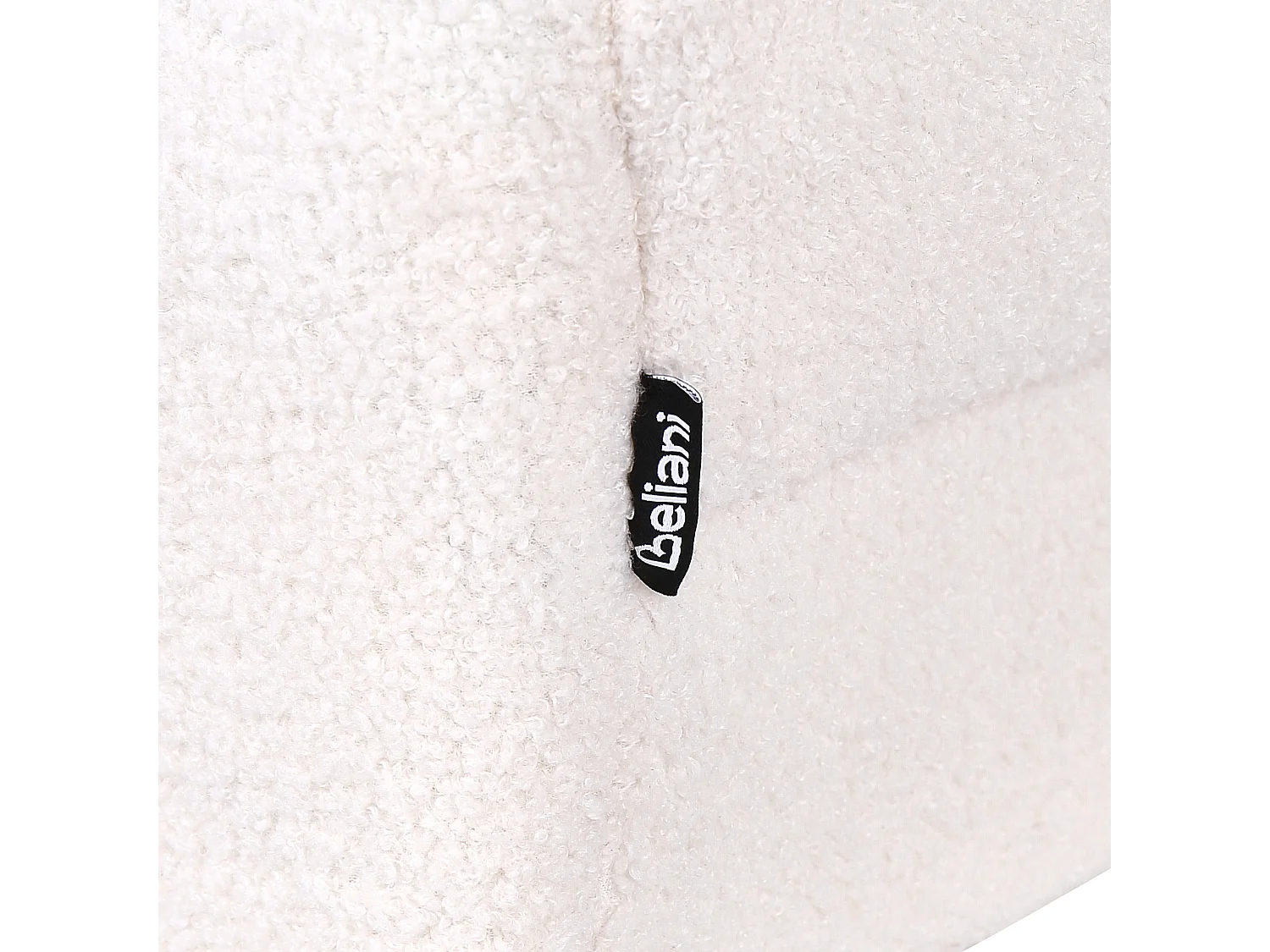 Ottoman ALNES Bouclé Blanc