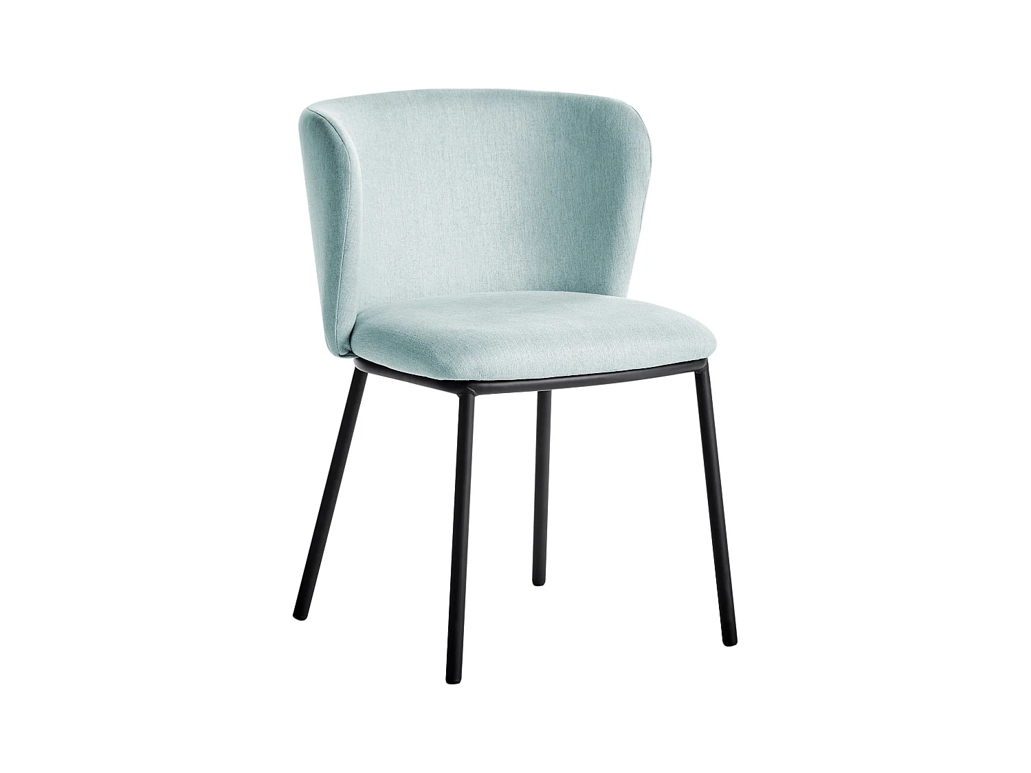 Lot de 2 chaises de salle à manger MINA Bleu clair