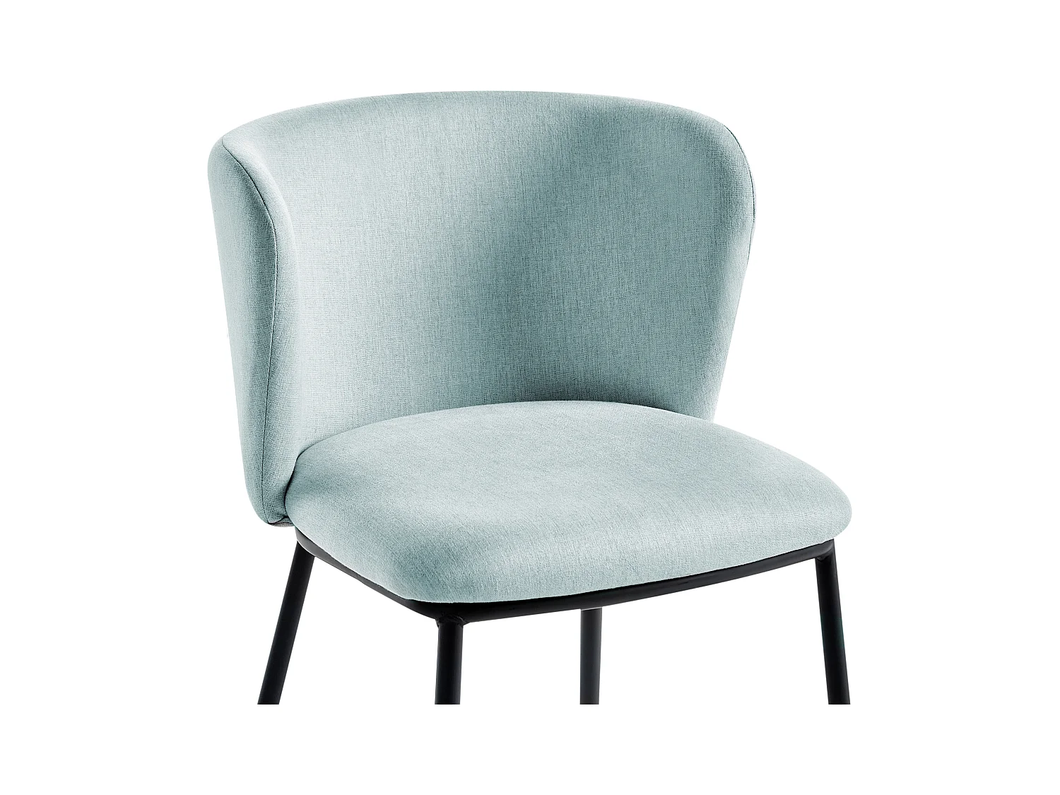 Lot de 2 chaises de salle à manger MINA Bleu clair