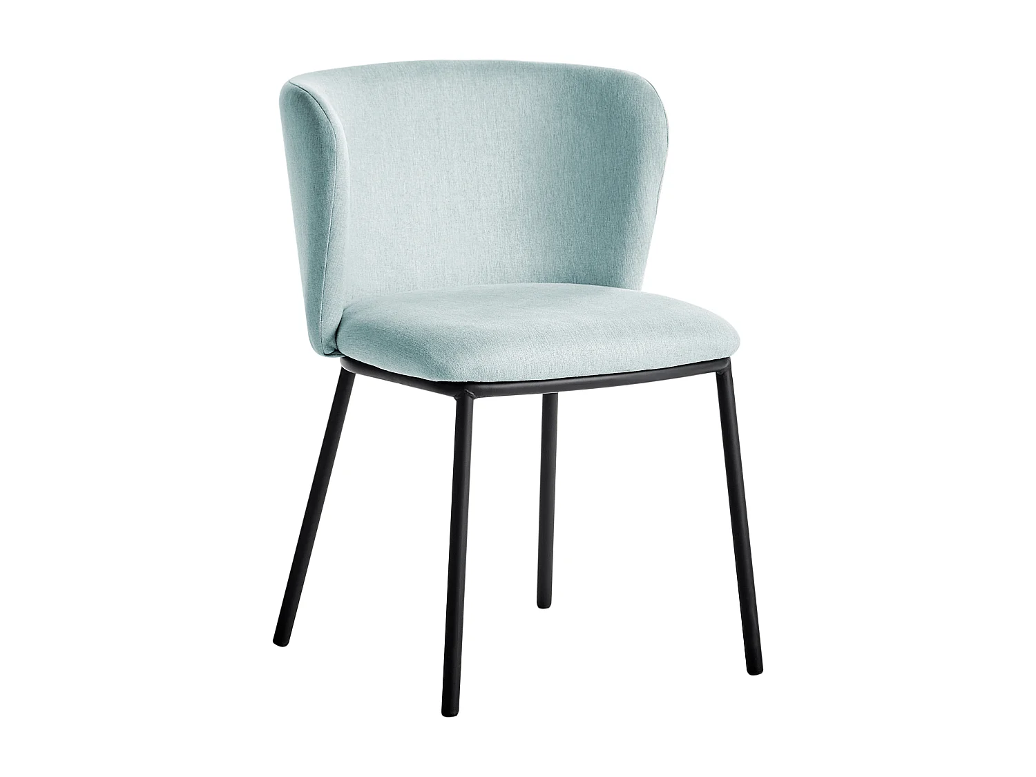 Lot de 2 chaises de salle à manger MINA Bleu clair