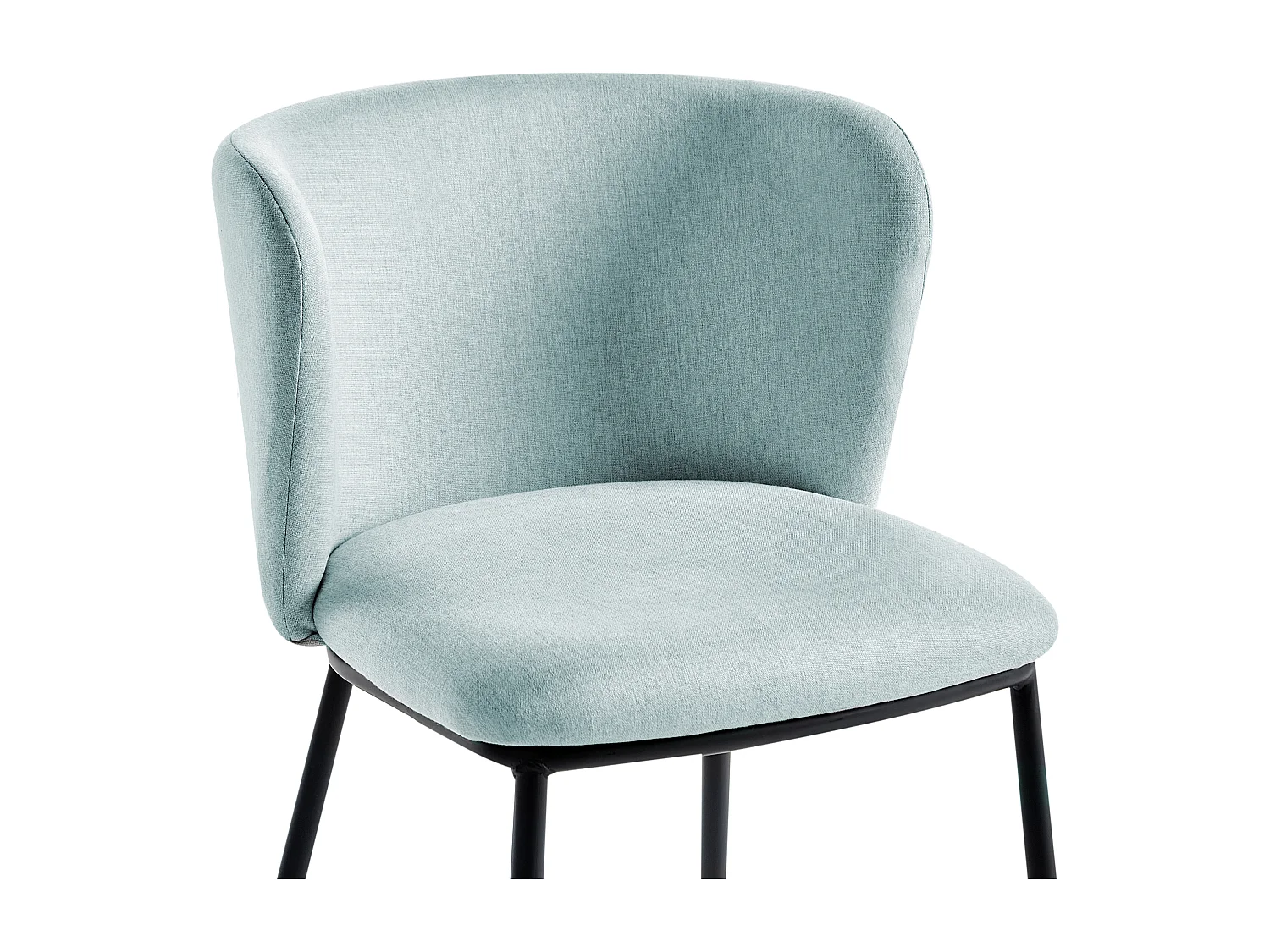 Lot de 2 chaises de salle à manger MINA Bleu clair