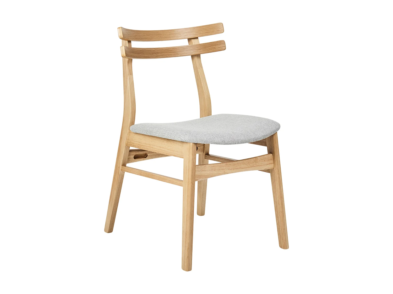 Lot de 2 chaises de salle à manger CYNTHIANA Bois Gris clair