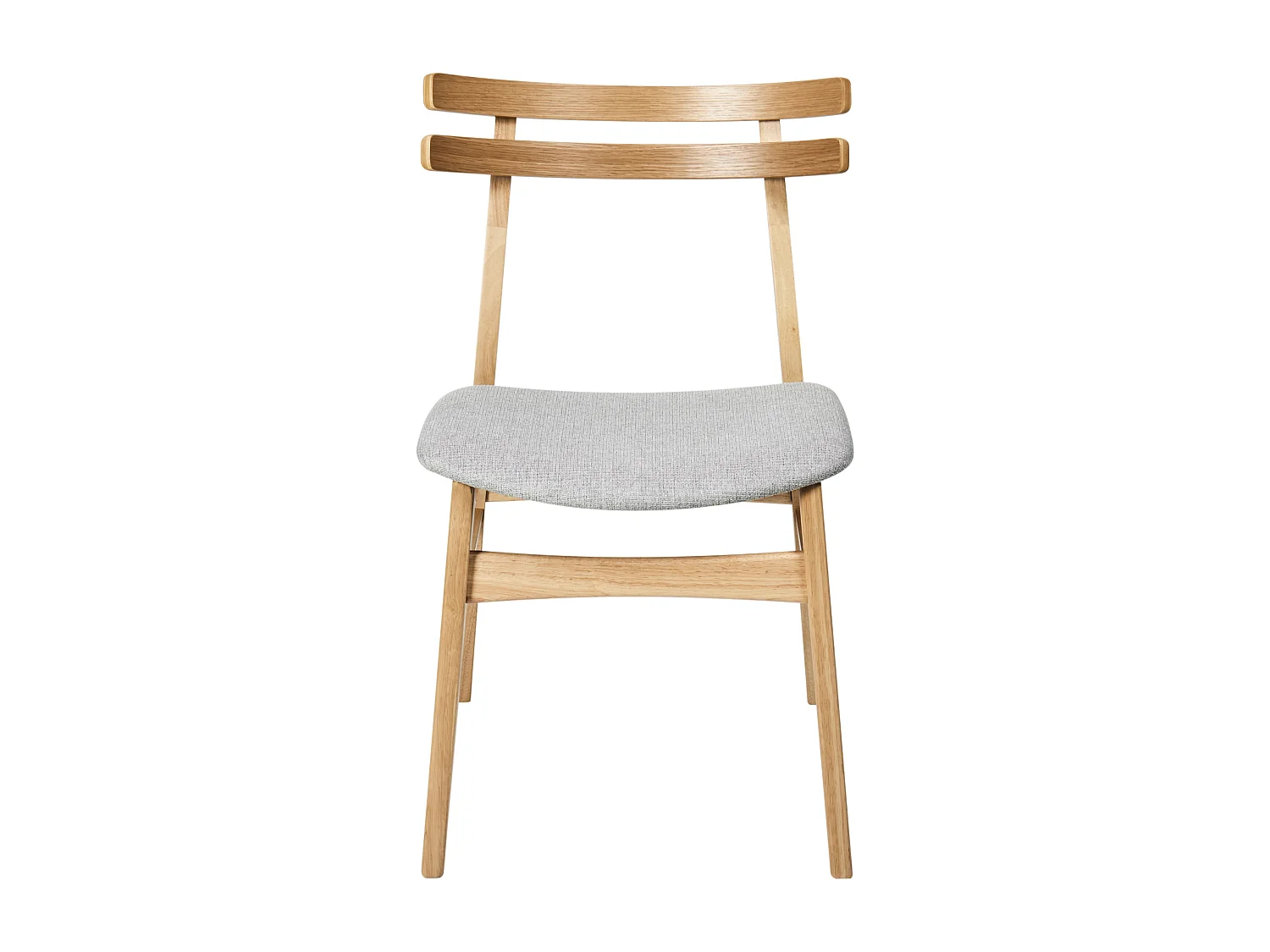 Set van 2 eetkamerstoelen CYNTHIANA Hout Lichtgrijs
