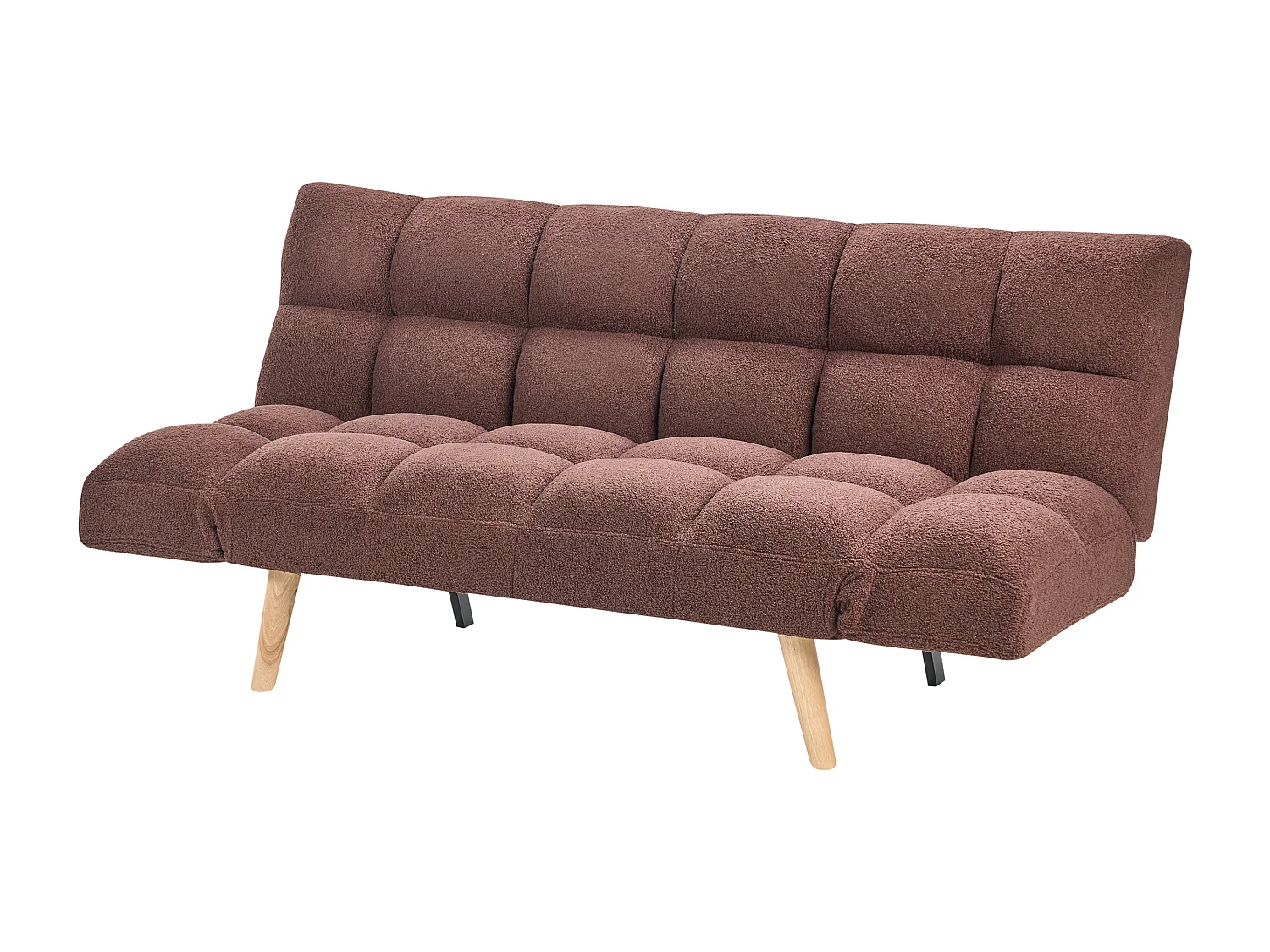 Canapé-lit 2 places INGARO Bouclé Marron