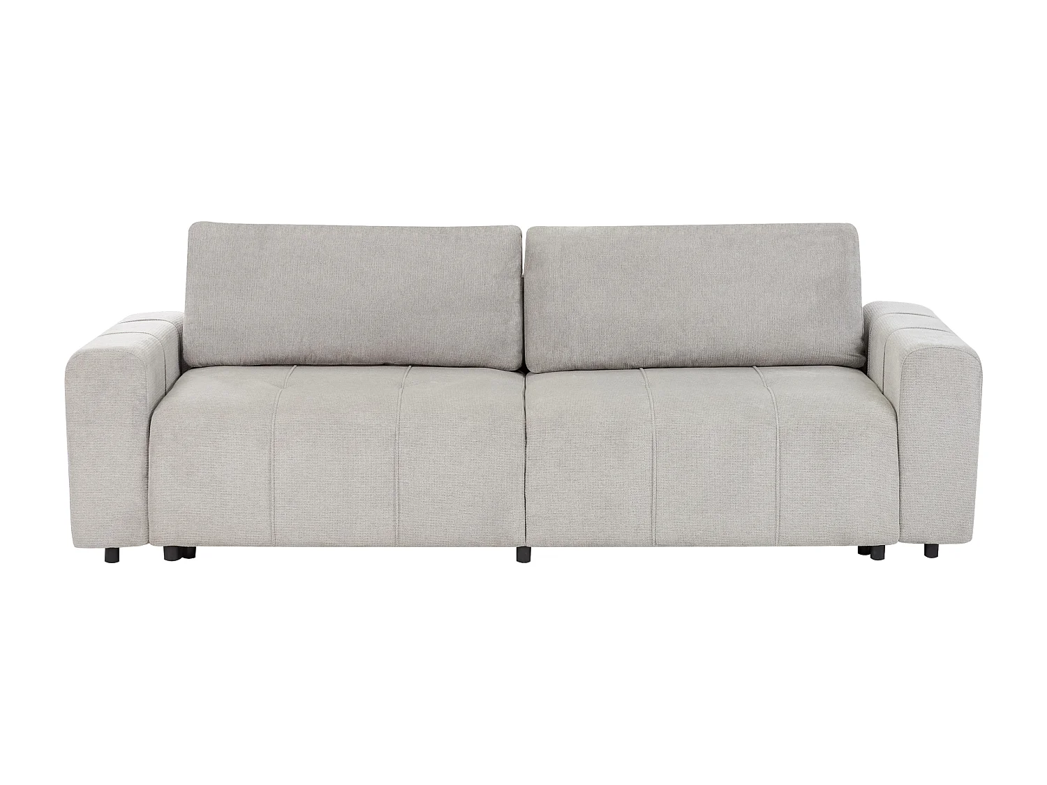 Canapé 3 places INNVIK Tissu Gris clair avec rangement