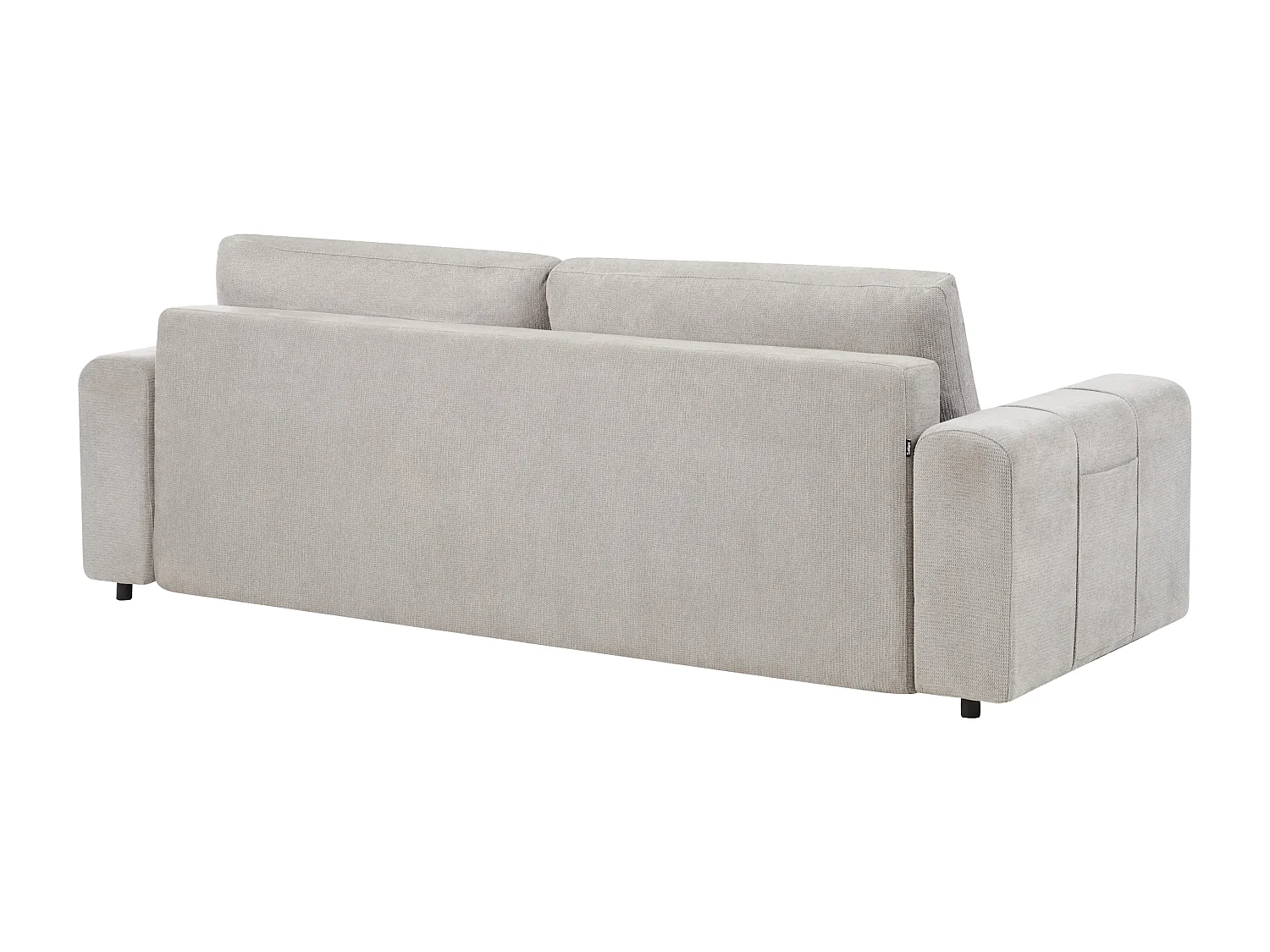 Canapé 3 places INNVIK Tissu Gris clair avec rangement