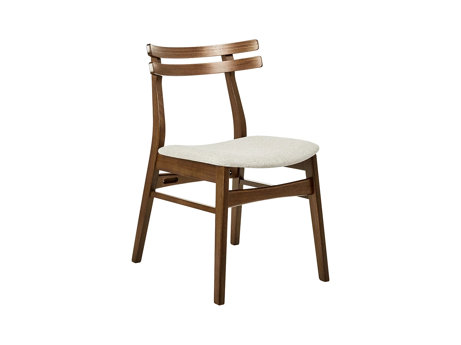 Zestaw 2 krzeseł do jadalni CYNTHIANA Drewno Jasnobeżowy