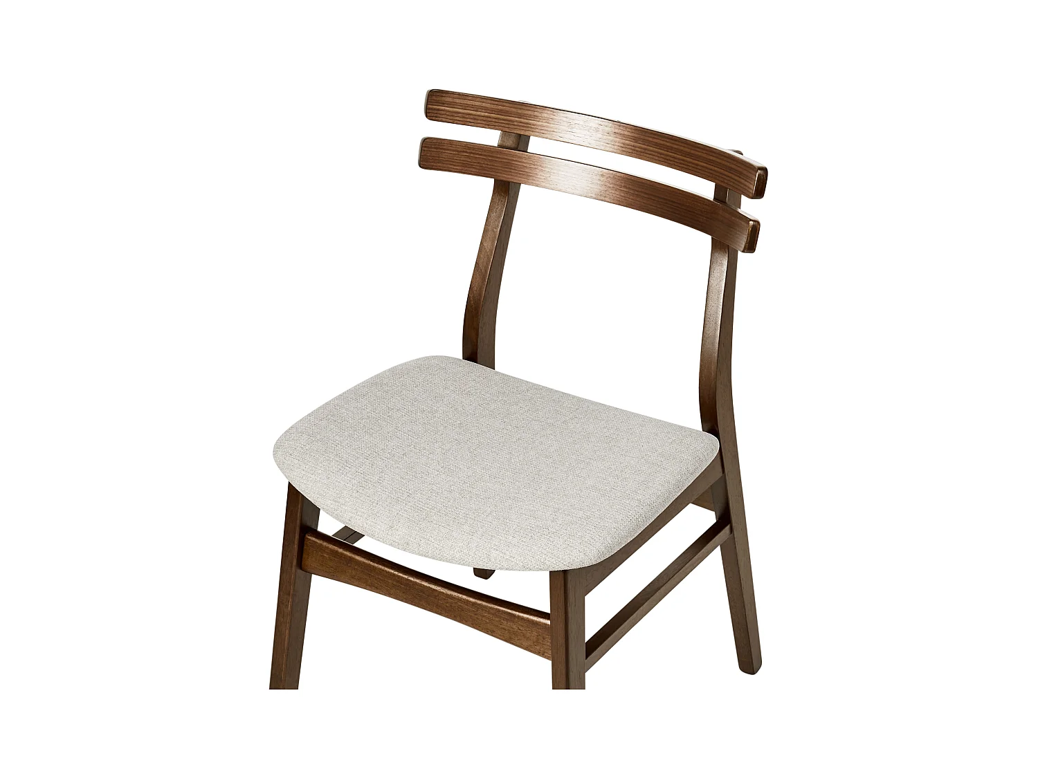 Zestaw 2 krzeseł do jadalni CYNTHIANA Drewno Jasnobeżowy