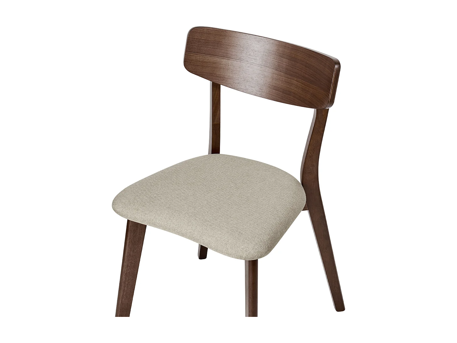 Set van 2 eetkamerstoelen HOPE Hout Lichtbeige