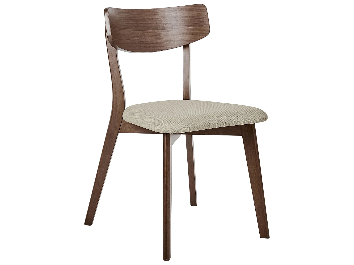 Set van 2 eetkamerstoelen HOPE Hout Lichtbeige