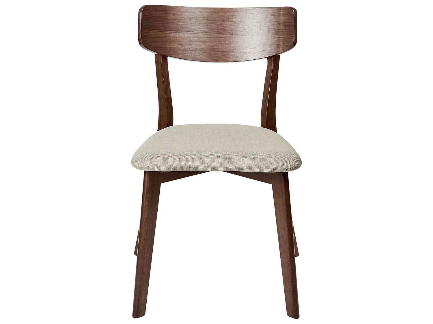 Set van 2 eetkamerstoelen HOPE Hout Lichtbeige