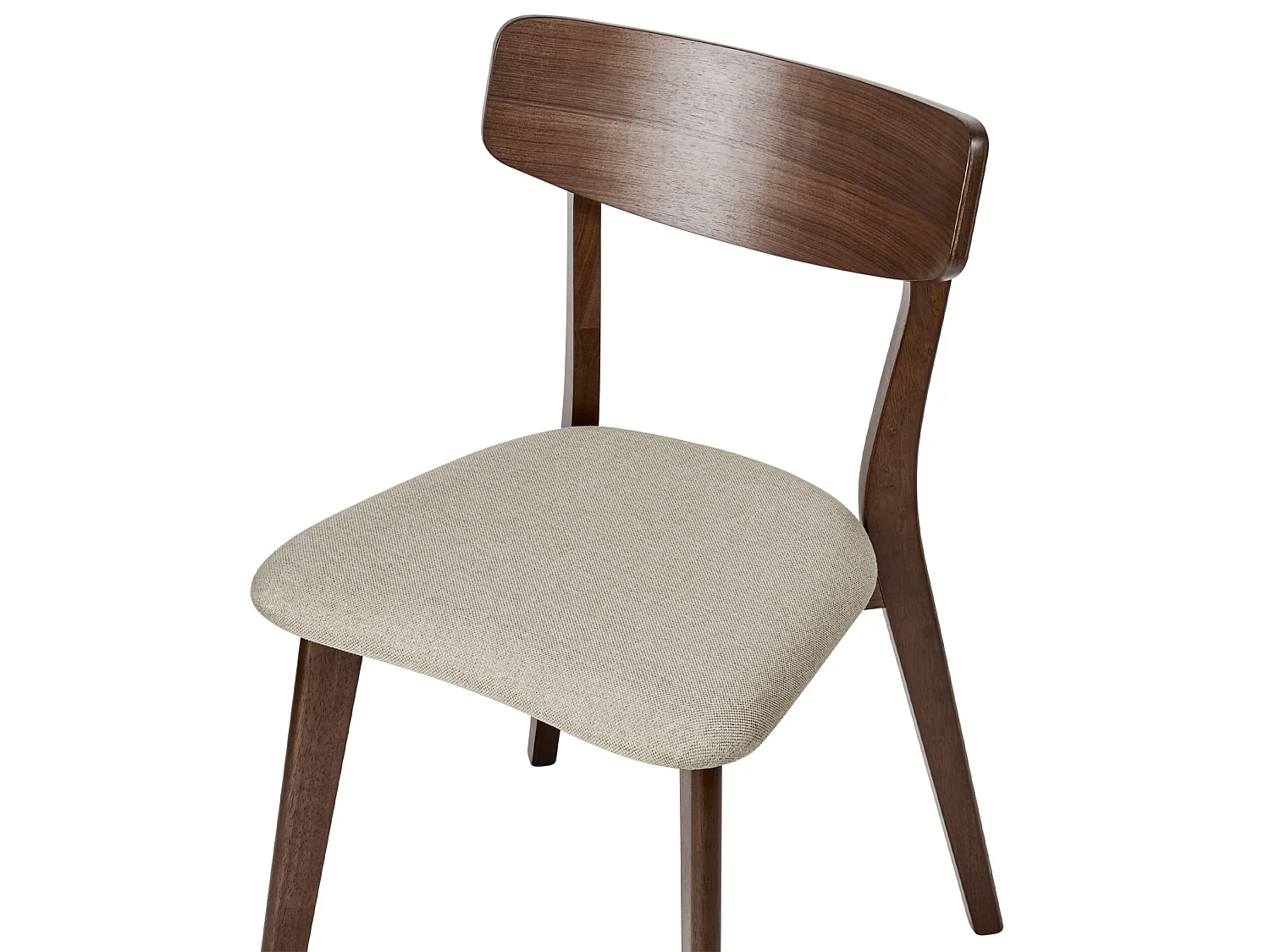 Set van 2 eetkamerstoelen HOPE Hout Lichtbeige