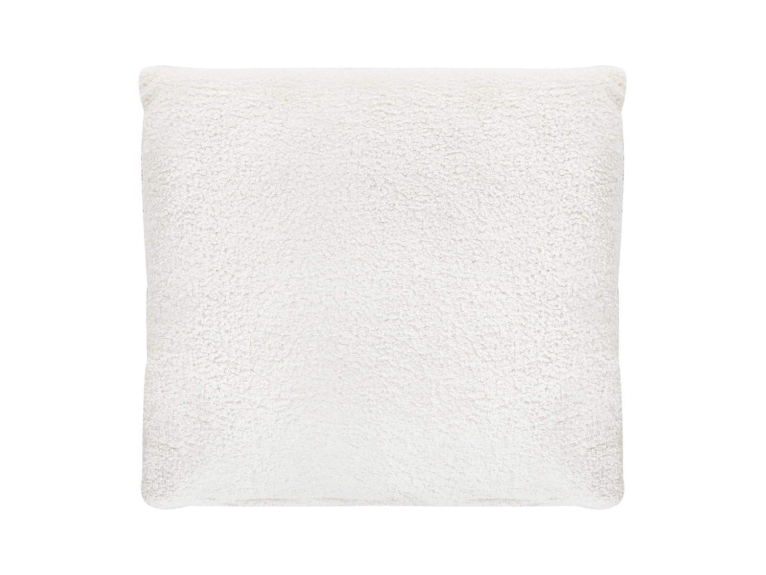 Canapé-lit d'Angle à droite en Bouclé Capitonné Blanc Cassé Vadso