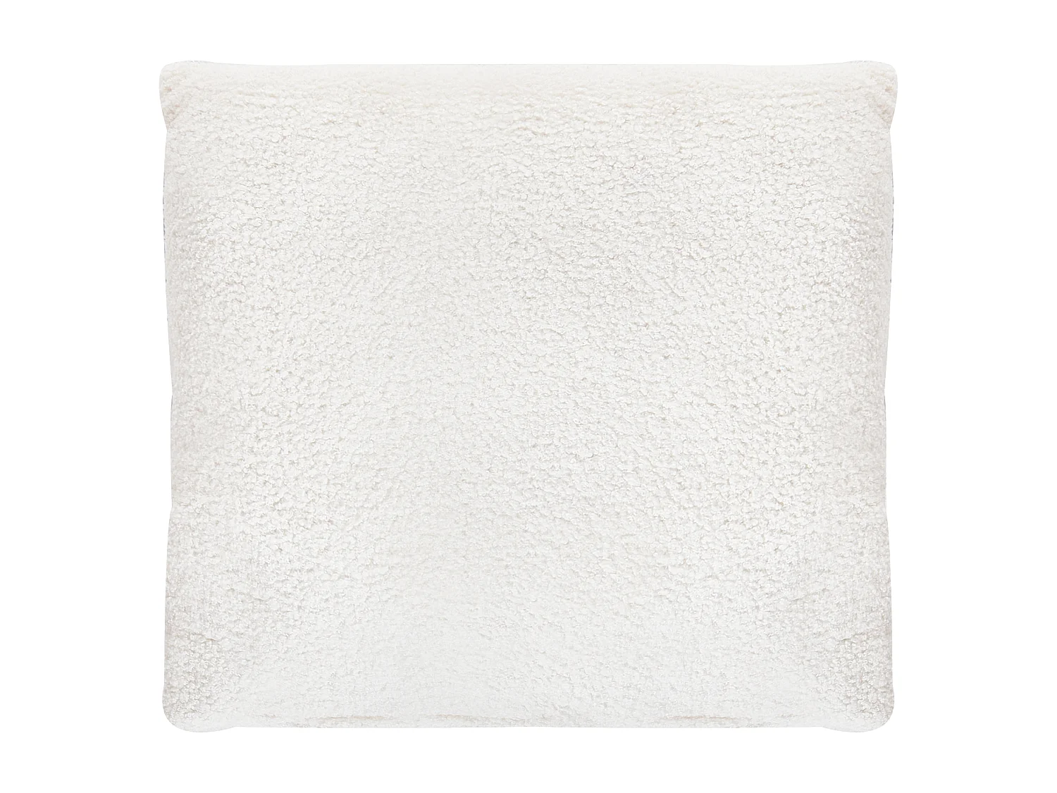 Canapé-lit d'Angle à Gauche en Bouclé Capitonné Blanc Cassé Vadso