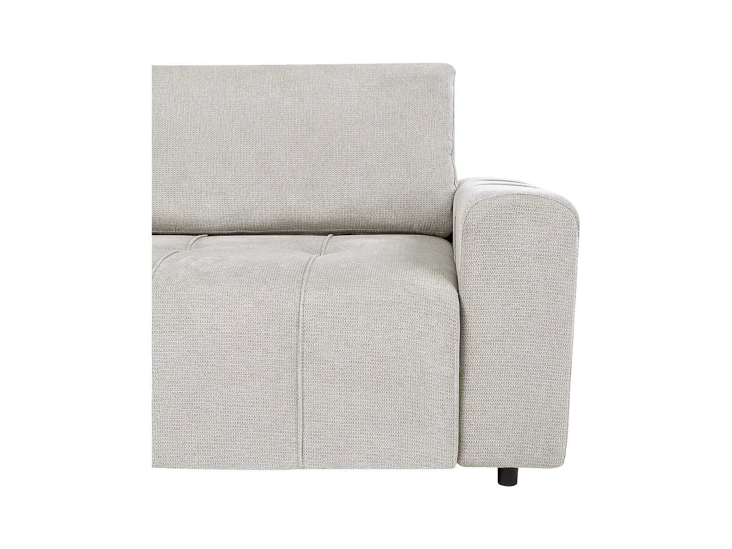 Canapé-lit d'angle 3 places INNVIK Tissu Gris clair avec rangement Côté droit