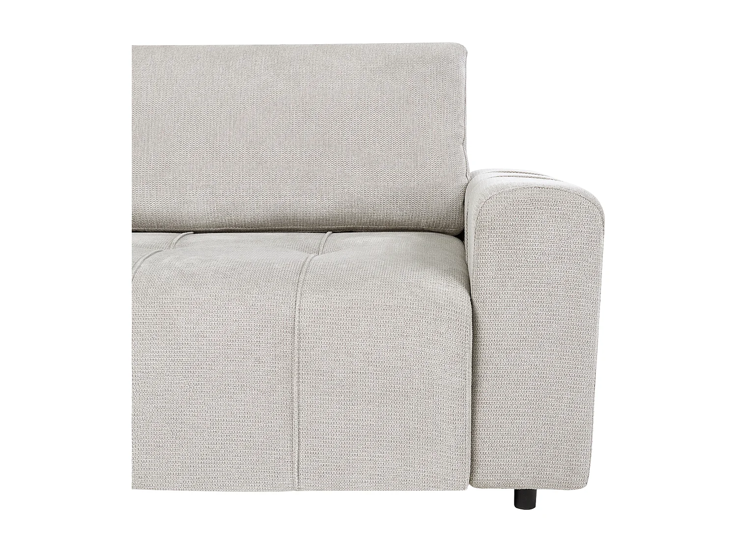 Canapé-lit d'angle 3 places INNVIK Tissu Gris clair avec rangement Côté droit