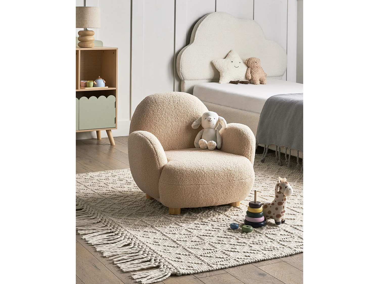 Fauteuil pour enfants HEM Bouclé Beige