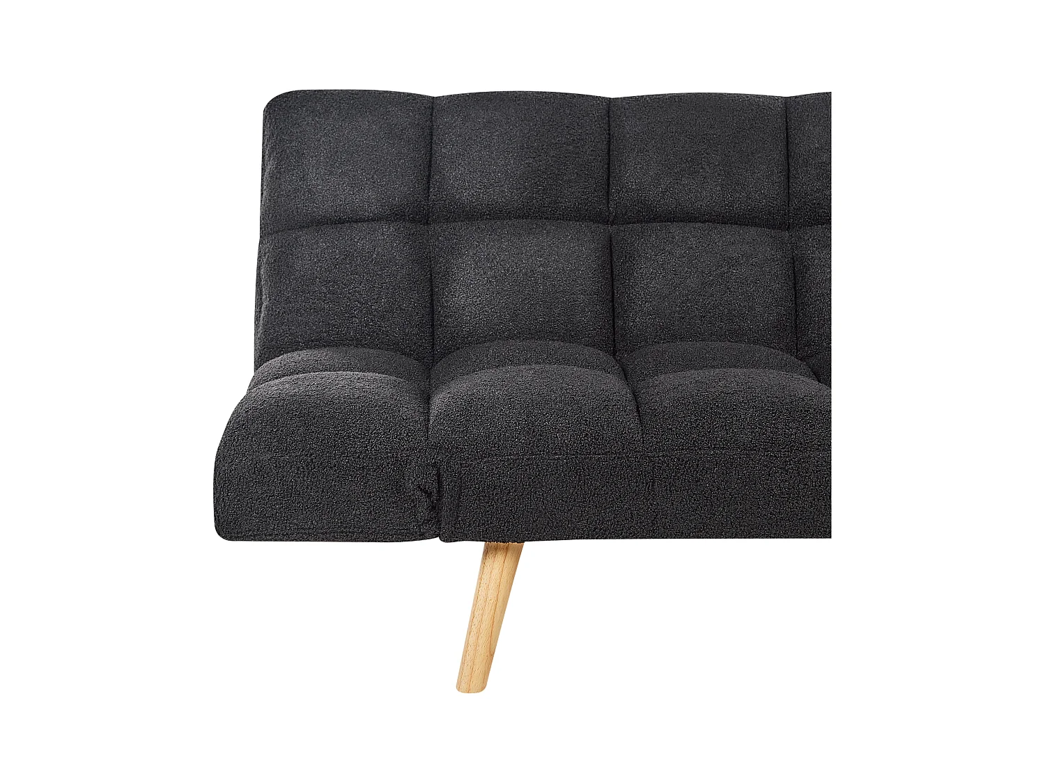 Canapé-lit 2 places INGARO Bouclé Noir