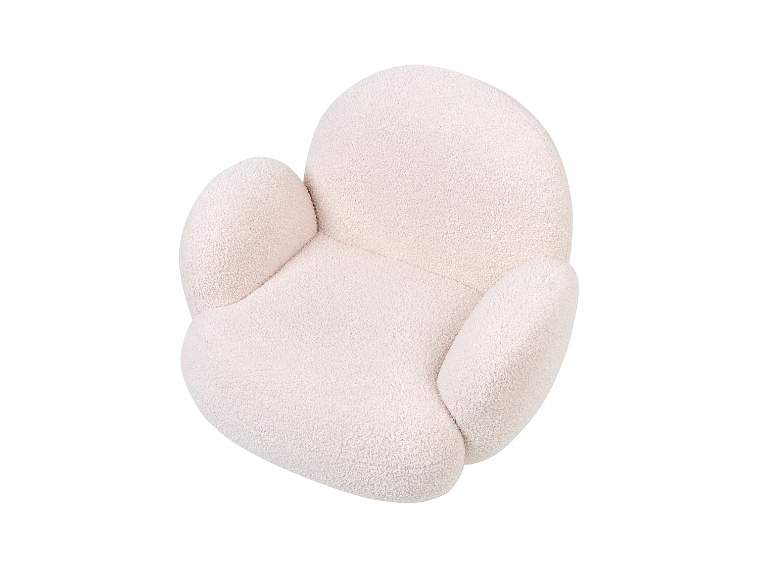 Kindersessel Bouclé pastellrosa HEM