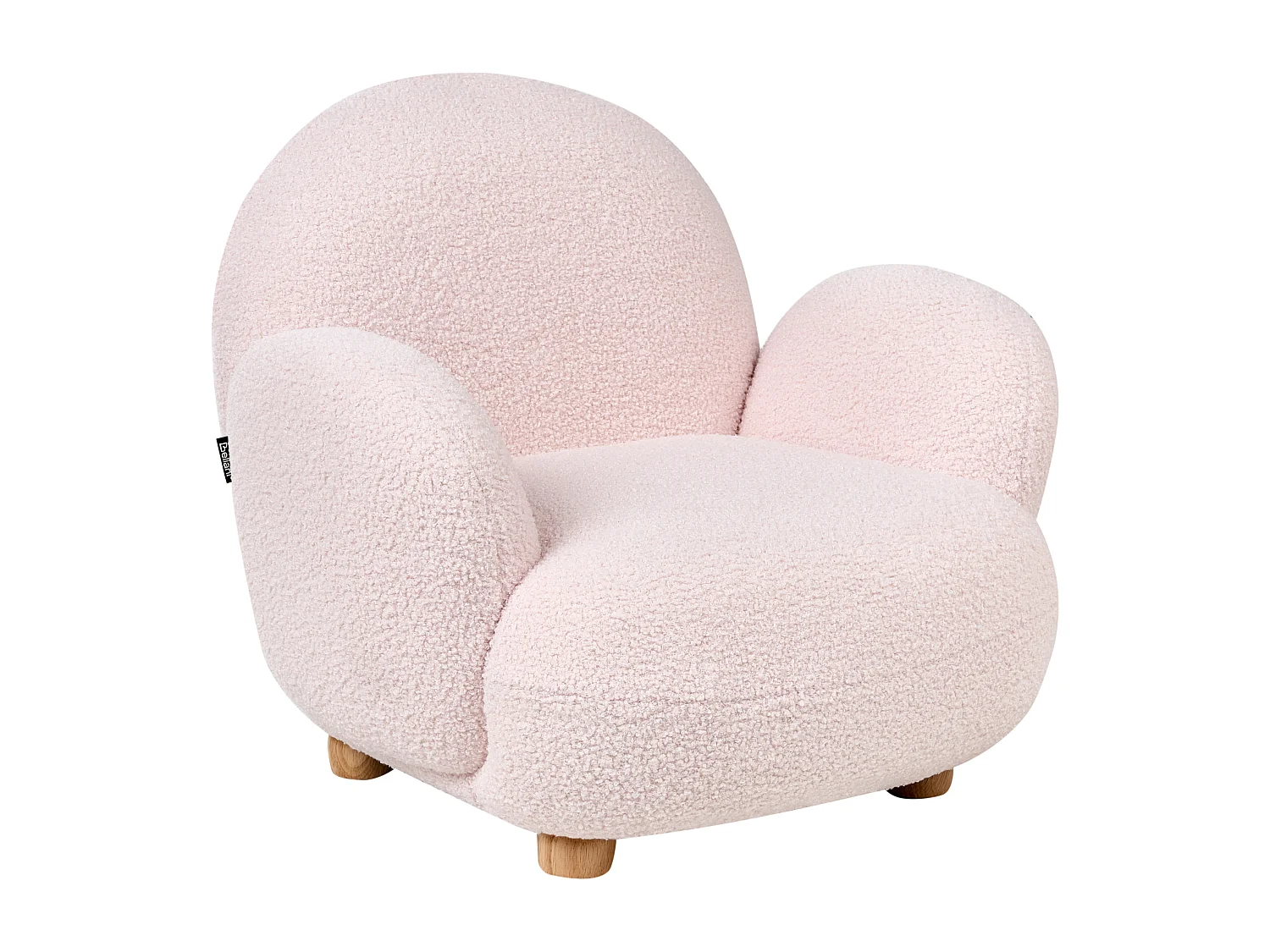 Seggiolino per bambini bouclé rosa pastello HEM