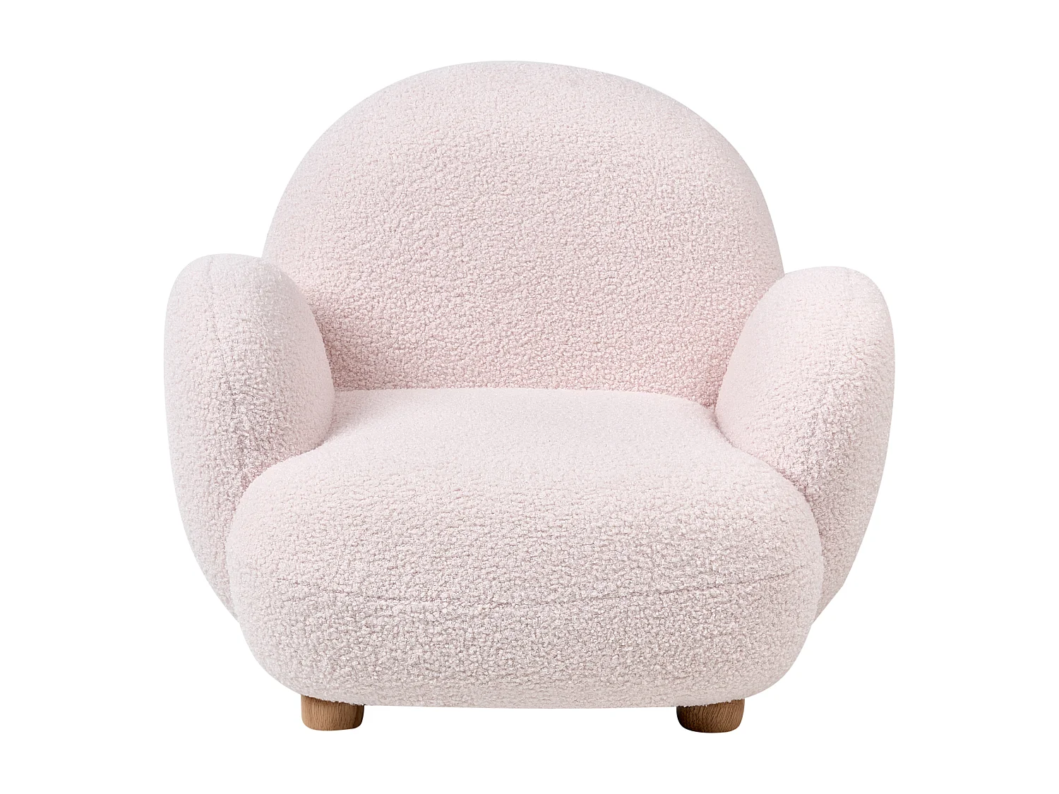 Seggiolino per bambini bouclé rosa pastello HEM