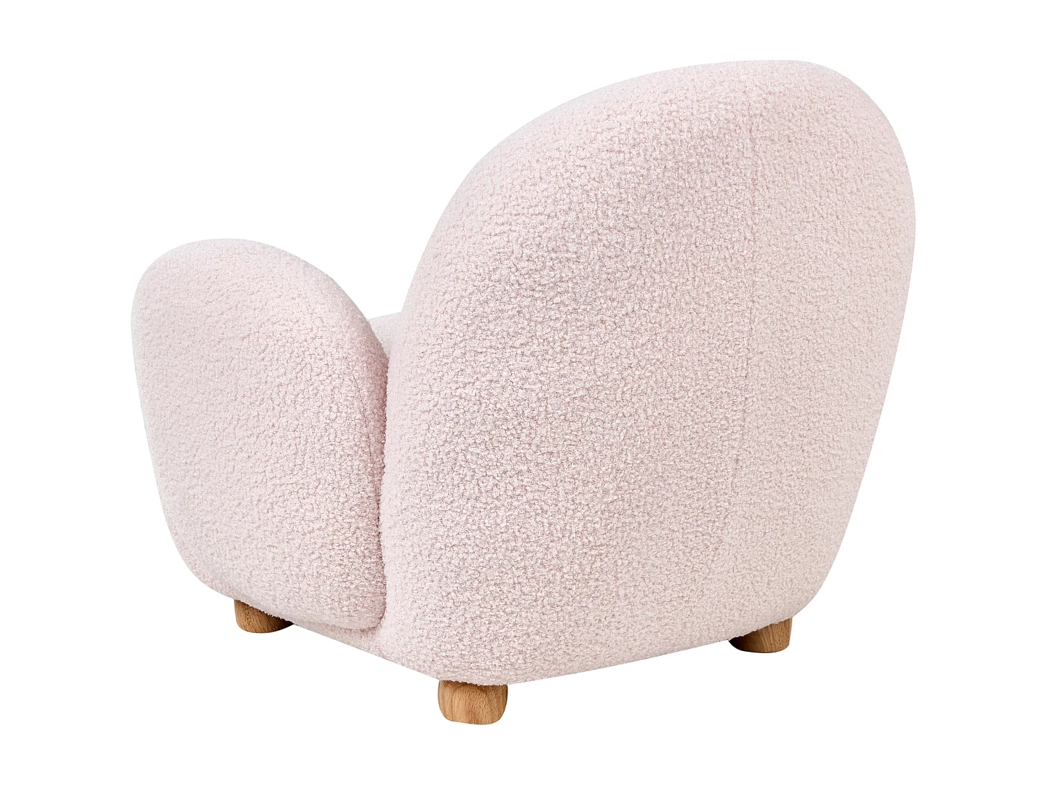 Seggiolino per bambini bouclé rosa pastello HEM