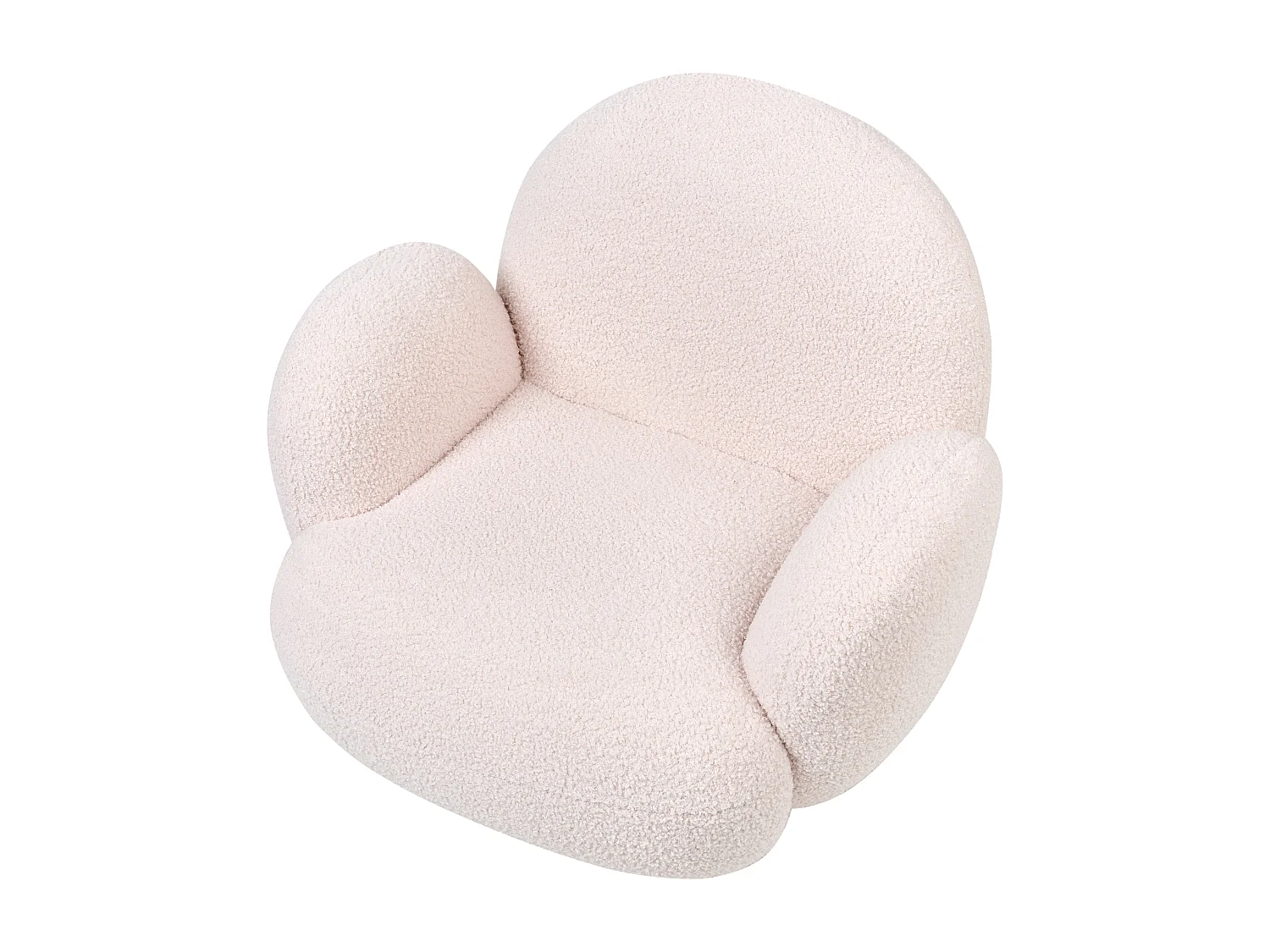 Fauteuil pour enfants HEM Bouclé Rose pastel