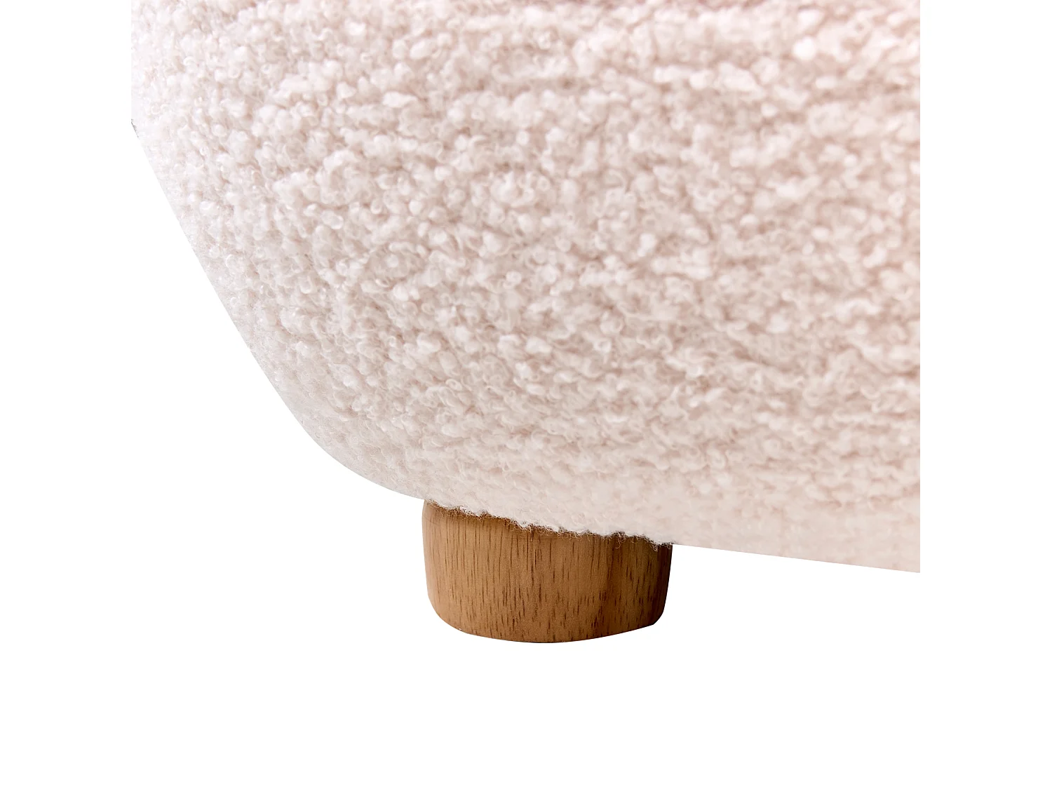 Kindersessel Bouclé pastellrosa HEM