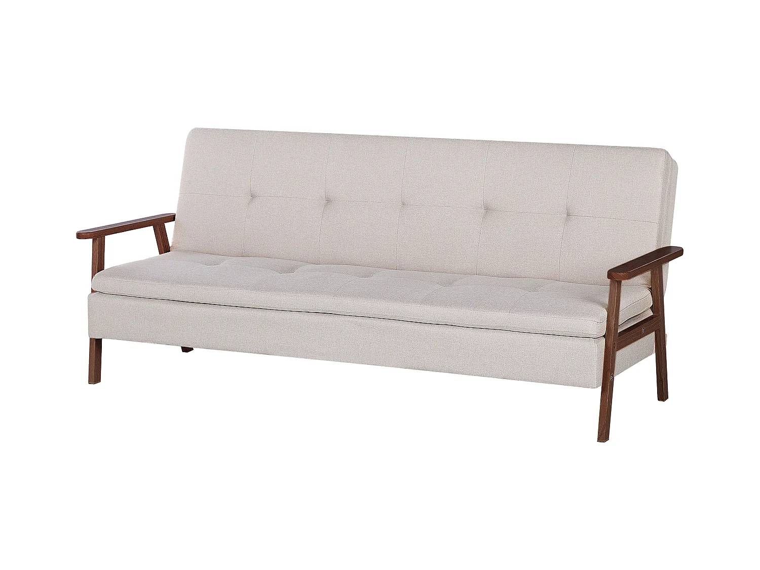 Schlafsofa TJORN Stoff Beige 3-Sitzer